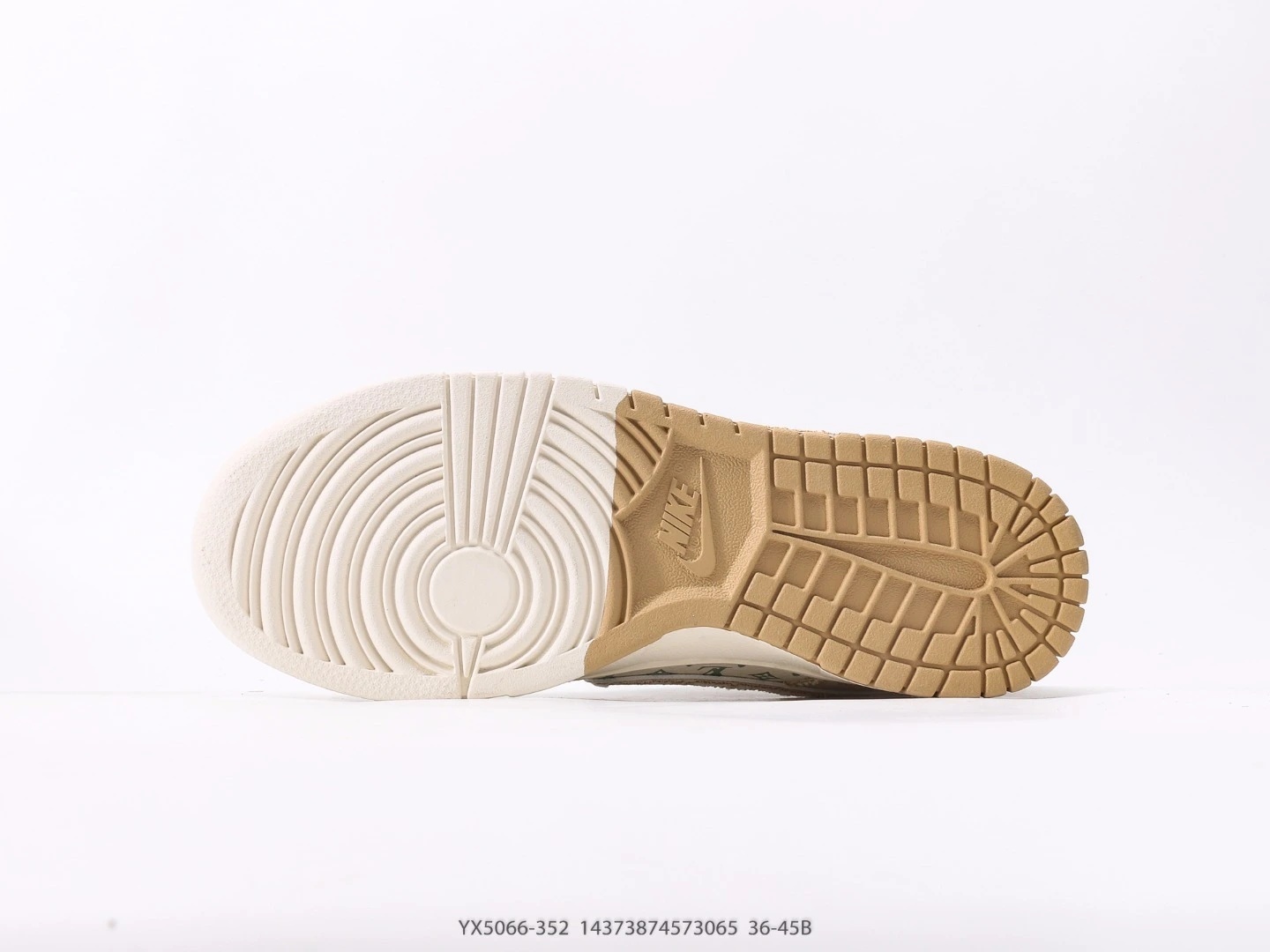Nike Dunk Low Canvas Monogram Sneakers Beige YX5066-352