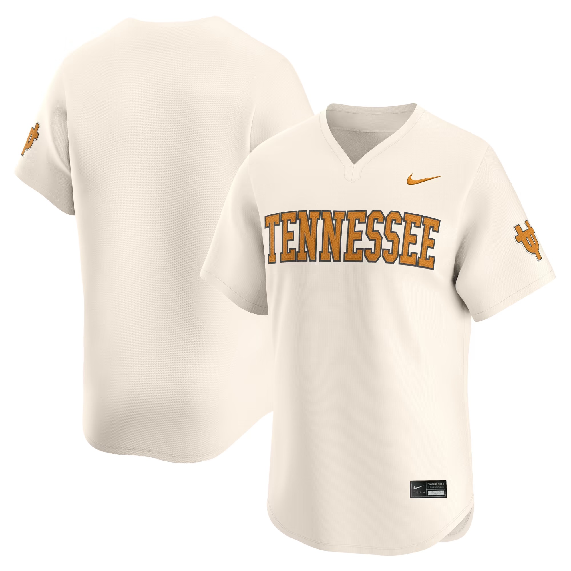 Hunk Wear - Tennessee Volunteers Nike Baseball Limited Jersey - Natural