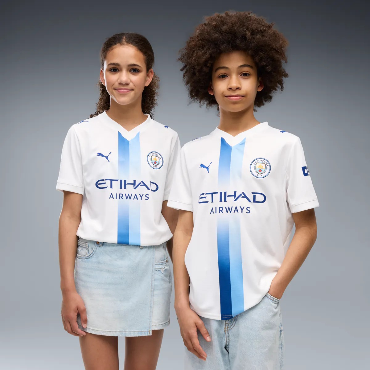 Hunk Wear - Manchester City Puma Youth 2026_27 Third Replica Jersey - White