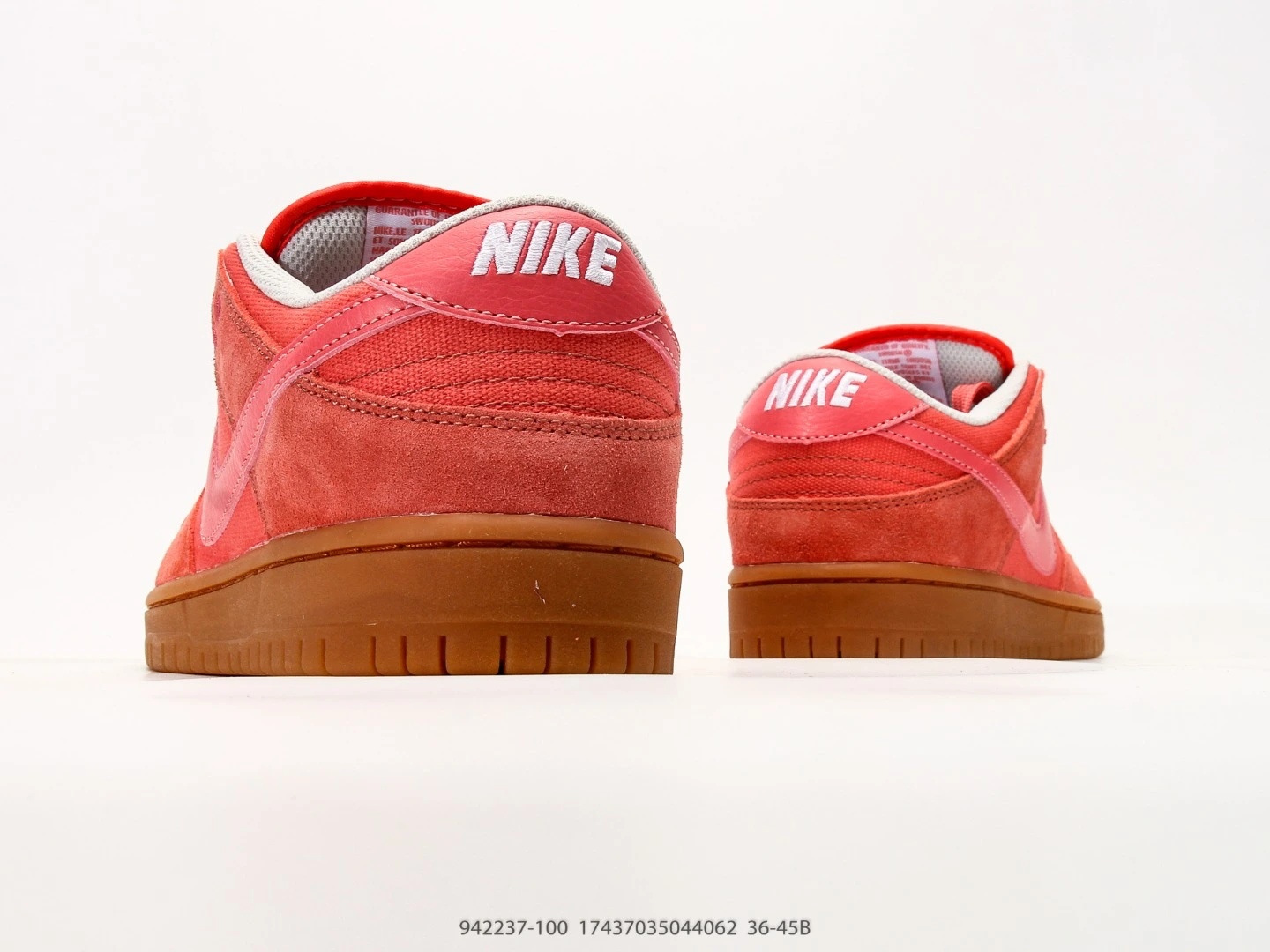 Nike SB Dunk Low Rose Suede Gum Sole Sneakers