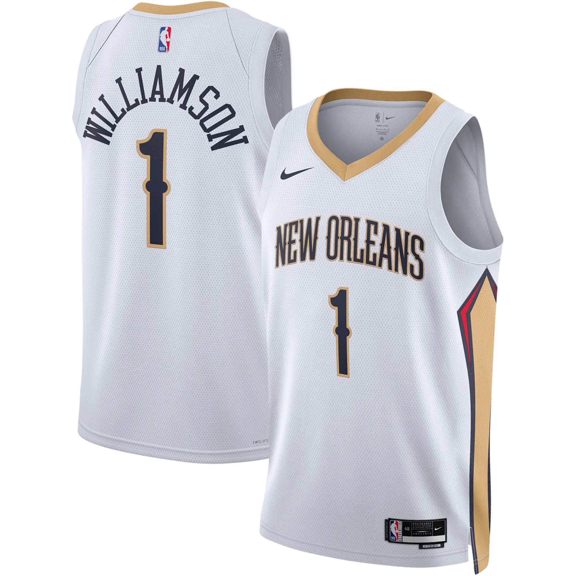 Hunk Wear - Zion Williamson New Orleans Pelicans Nike Unisex Swingman Jersey - Association Edition - White