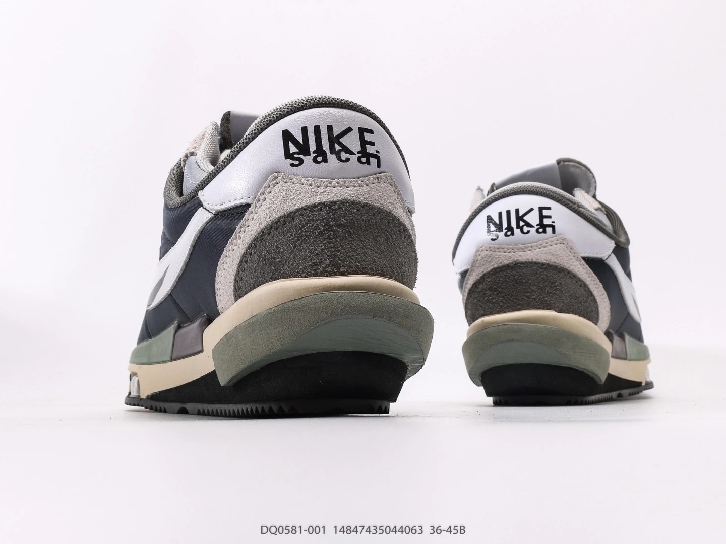 Nike Cortez Dark Grey White Suede Casual Sneakers DQ0581