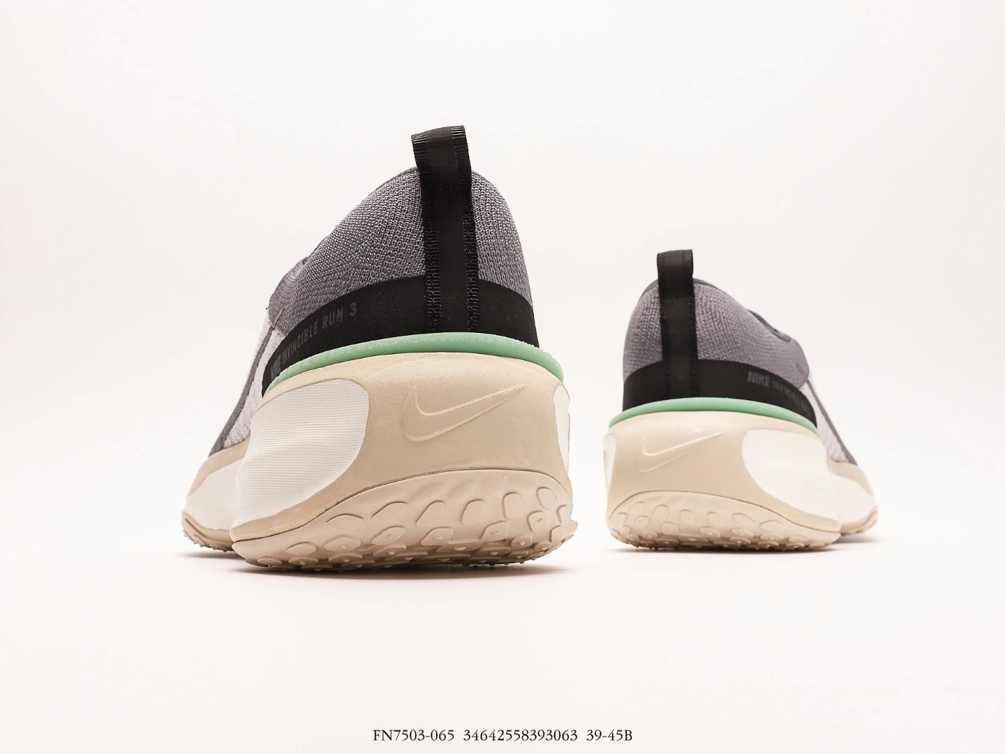 Nike Running Shoes Grey Knit Lace-Up FN7503-065