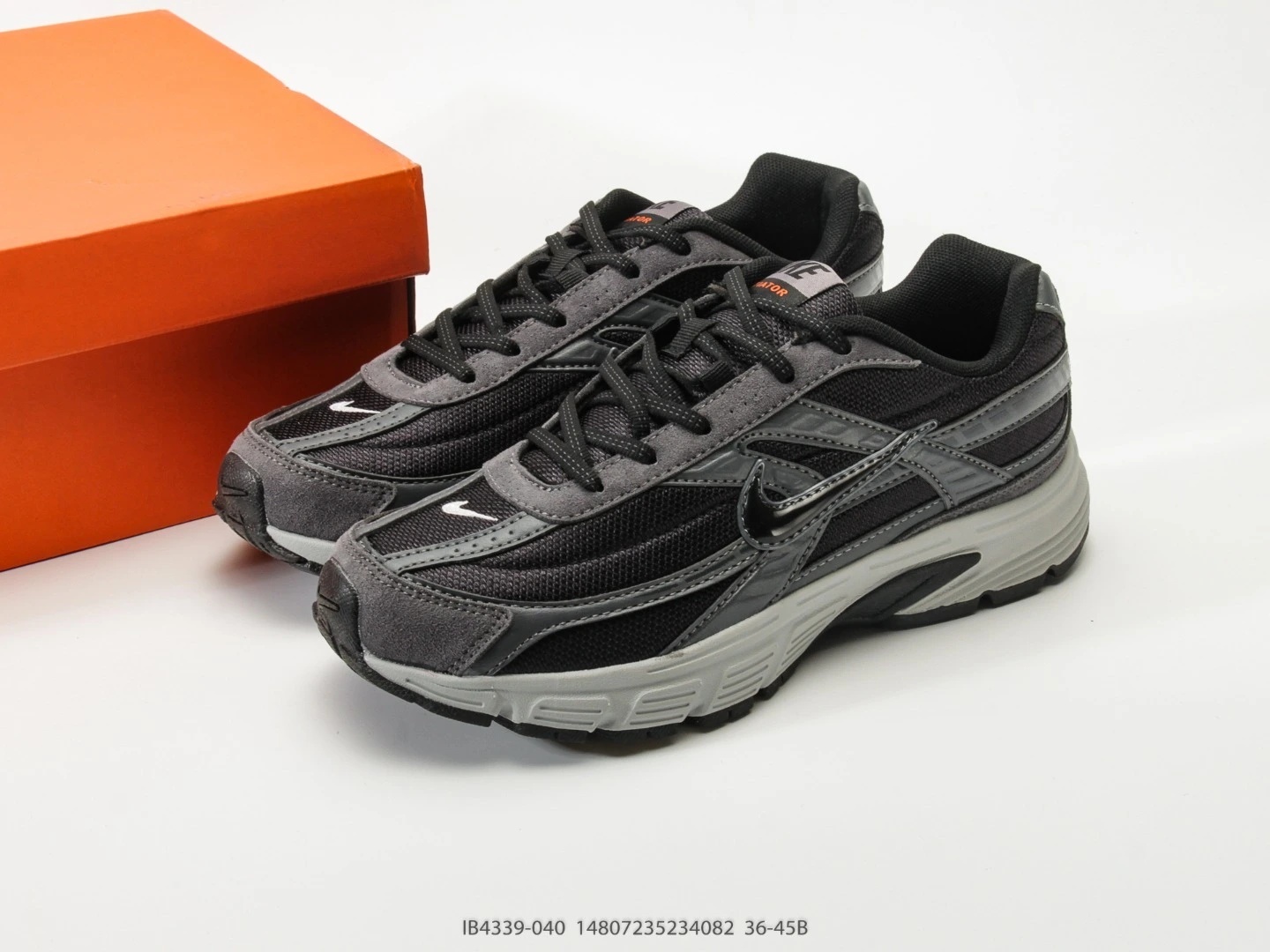Nike Running Shoes Grey Suede Mesh Athletic IB4339-040
