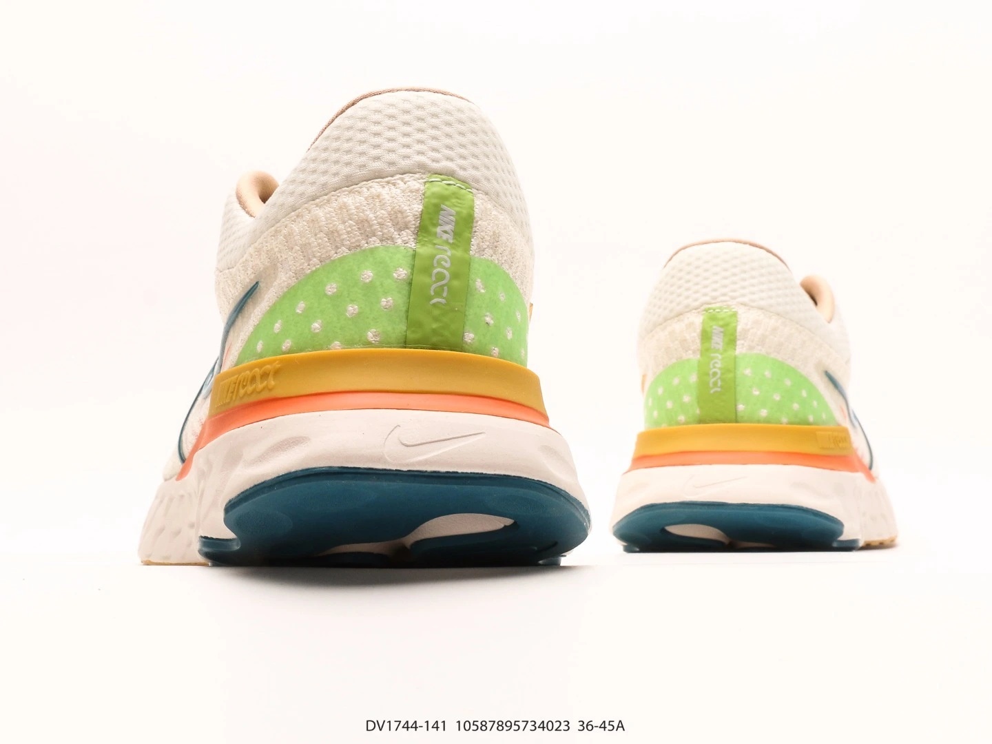 Nike Running Shoes White Multi-Colour Knit Lace-Up DV1744-141