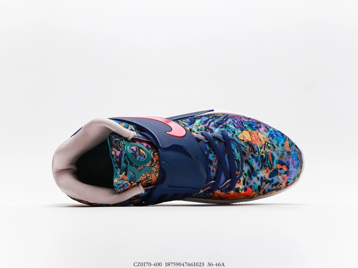 Nike KD Basketball Shoes Multi-Colour Textile Graphic CZ0170-400
