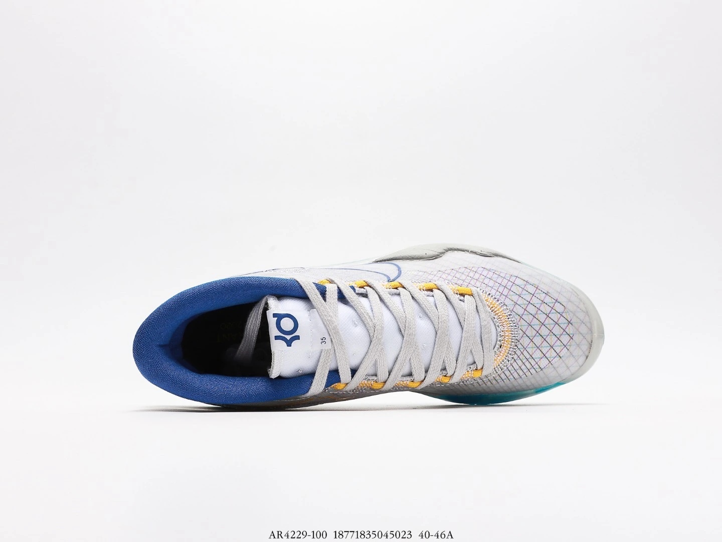 Nike Men’s Basketball Shoes White Blue Mid-Top Sneakers AR4229-100