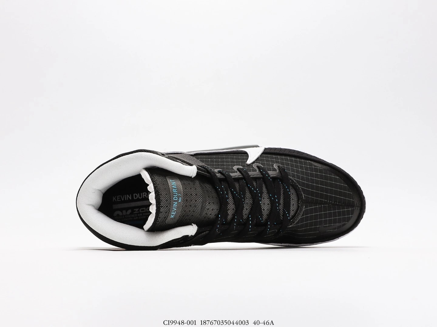 Nike KD Basketball Shoes Black White Grey CI9948-001