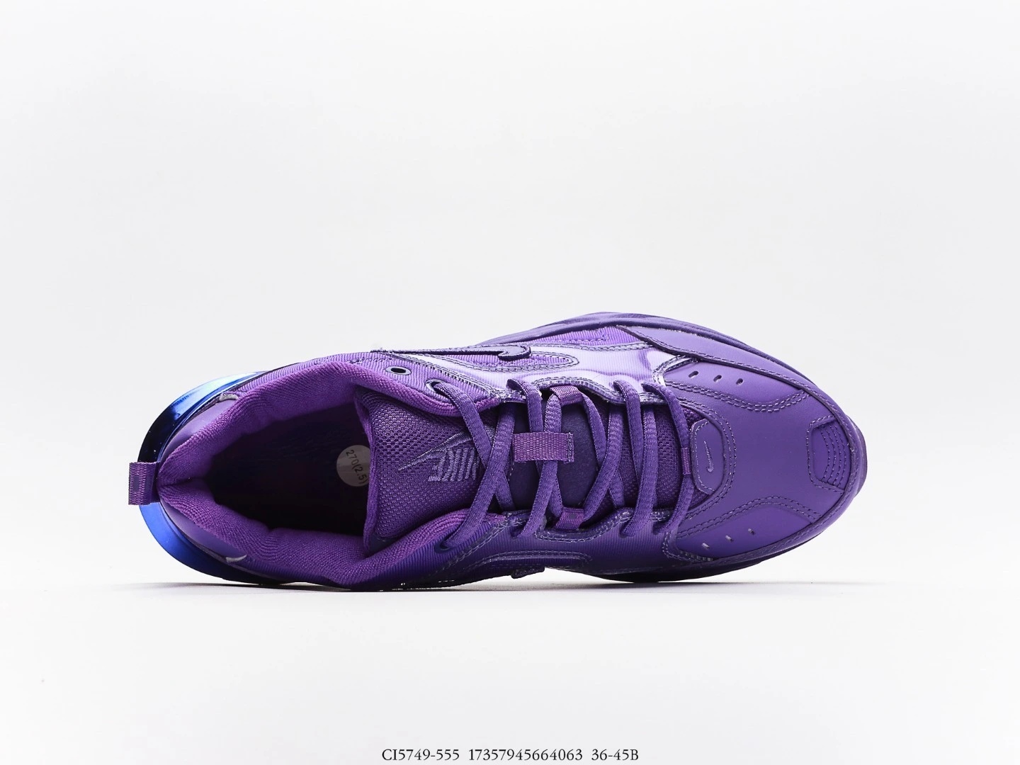 Nike Women’s M2K Tekno Sneakers Purple Leather Synthetic CI5749-555