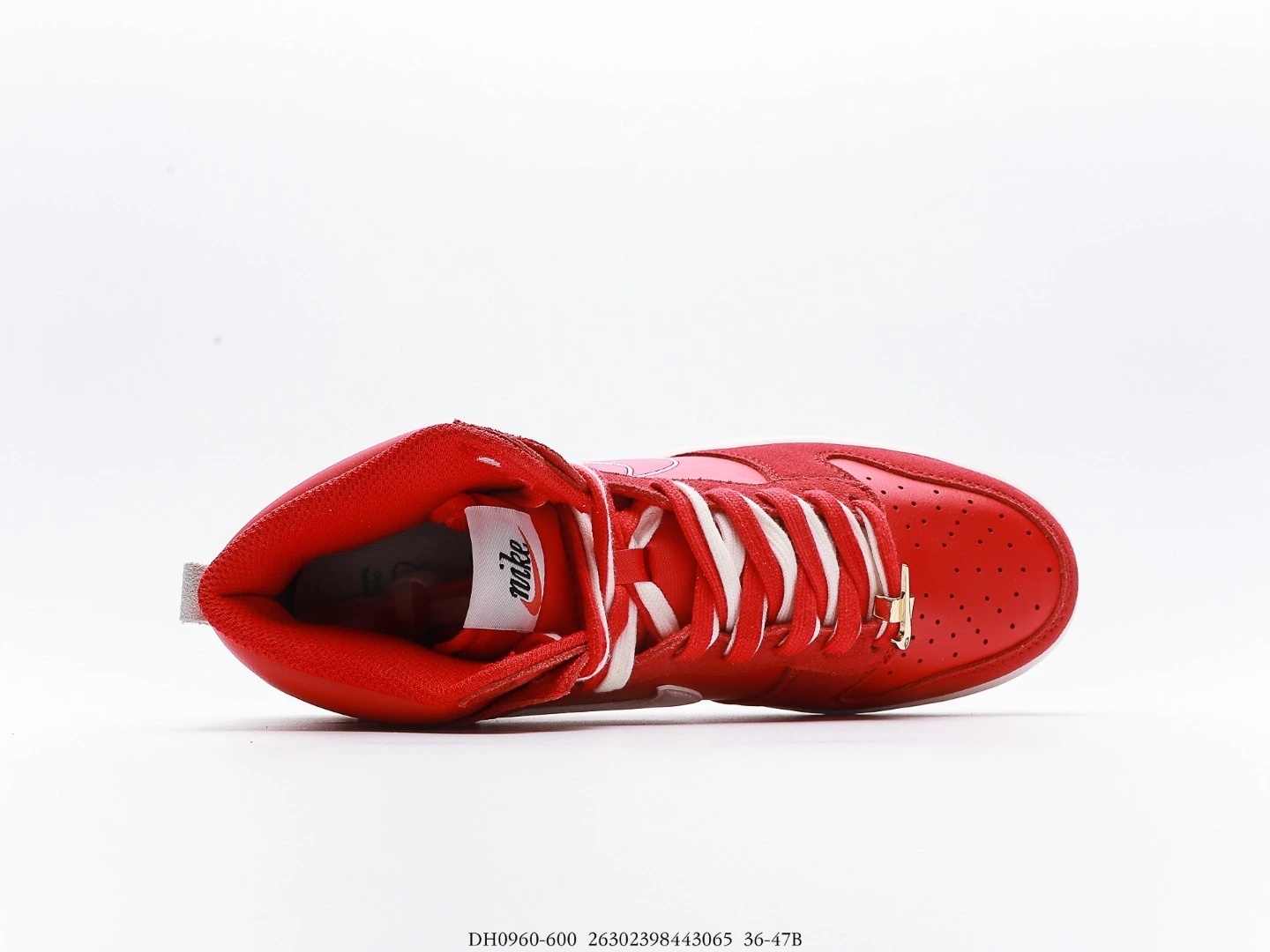 Nike High Top Sneakers Red Suede White Swoosh First Use June 18 1971