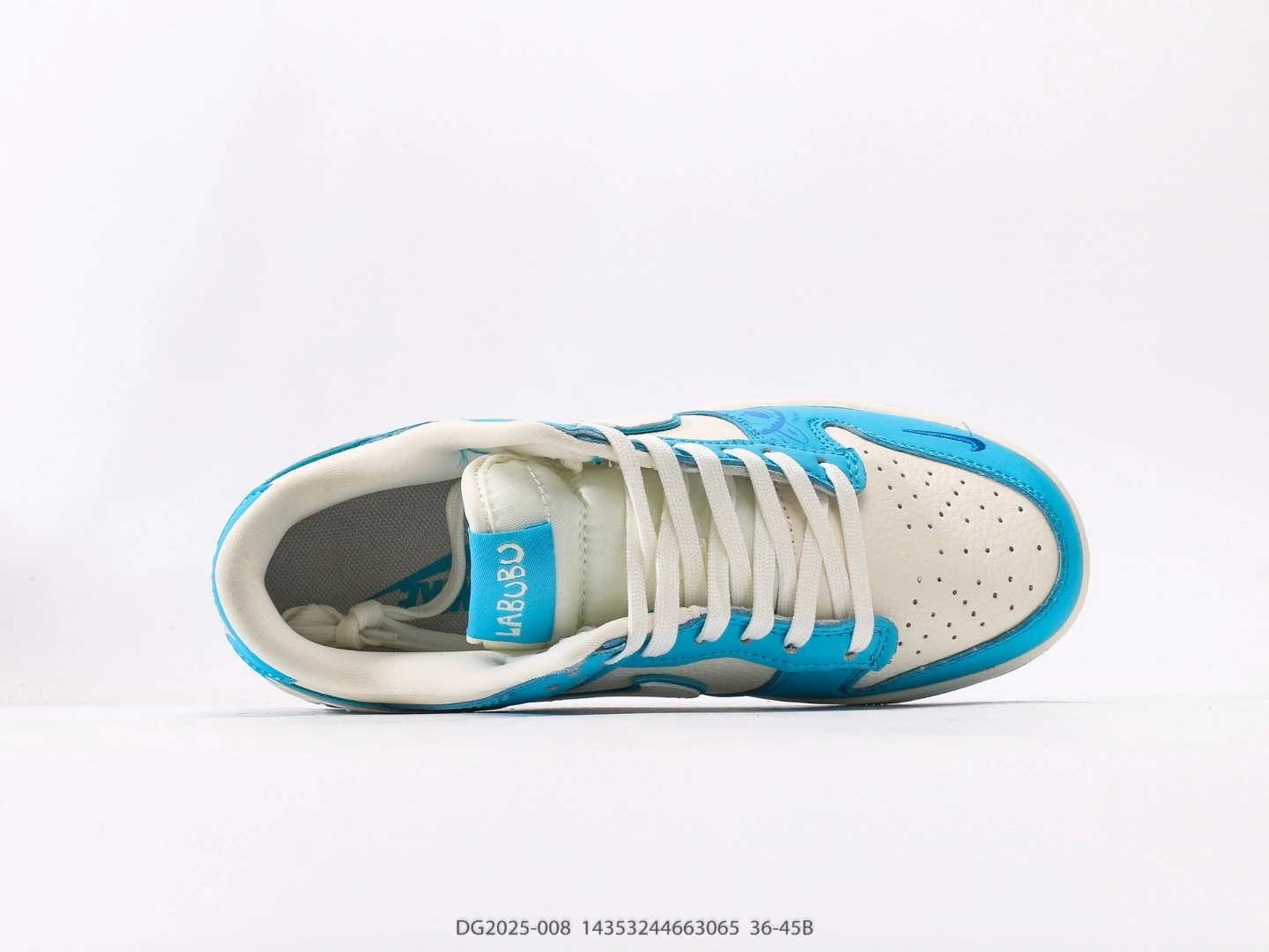 Nike Dunk Low White Blue Leather Sneakers DG2025-008