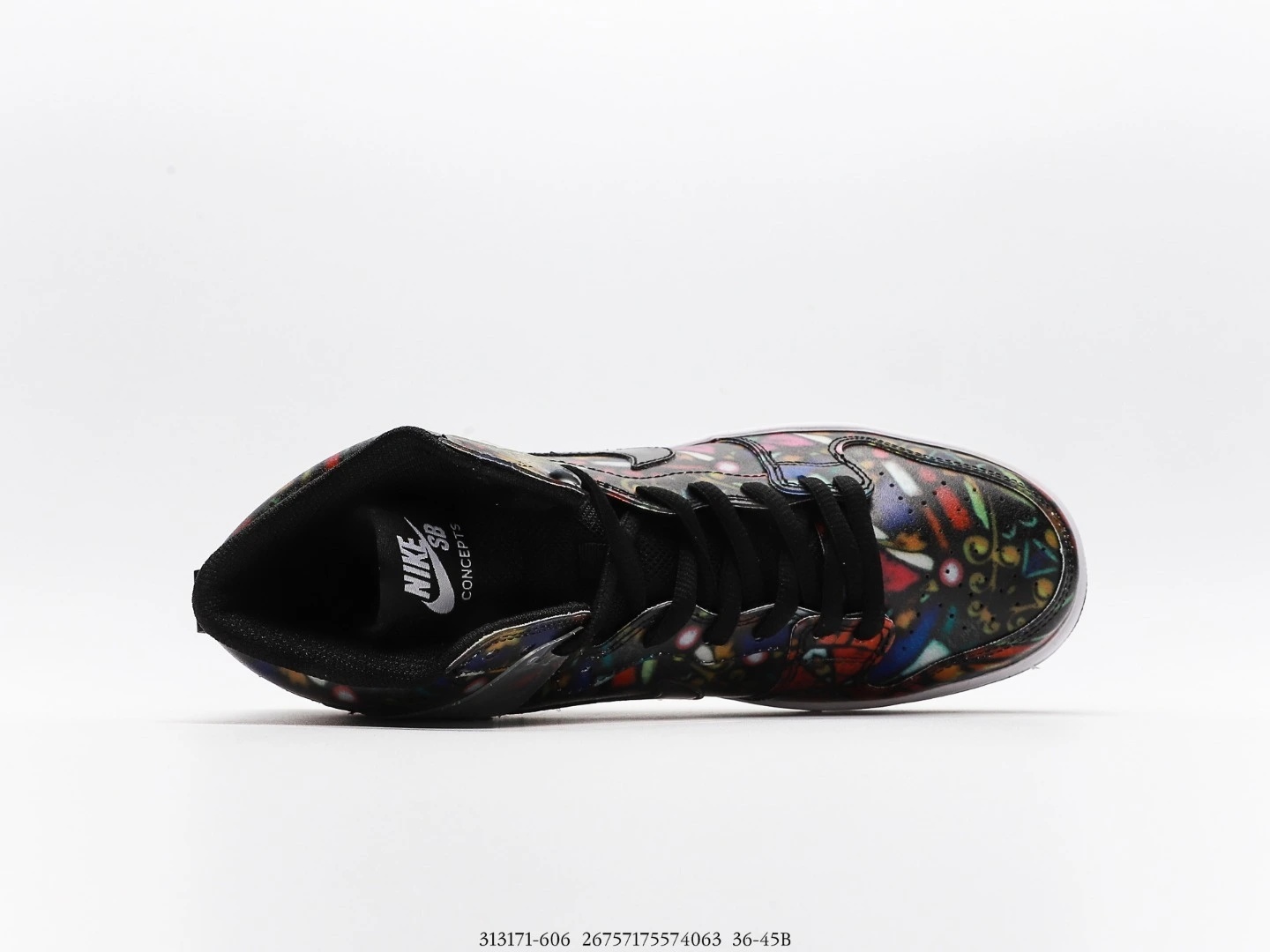 Nike SB Dunk High Multi-Colour Graphic Leather High-Top Sneakers