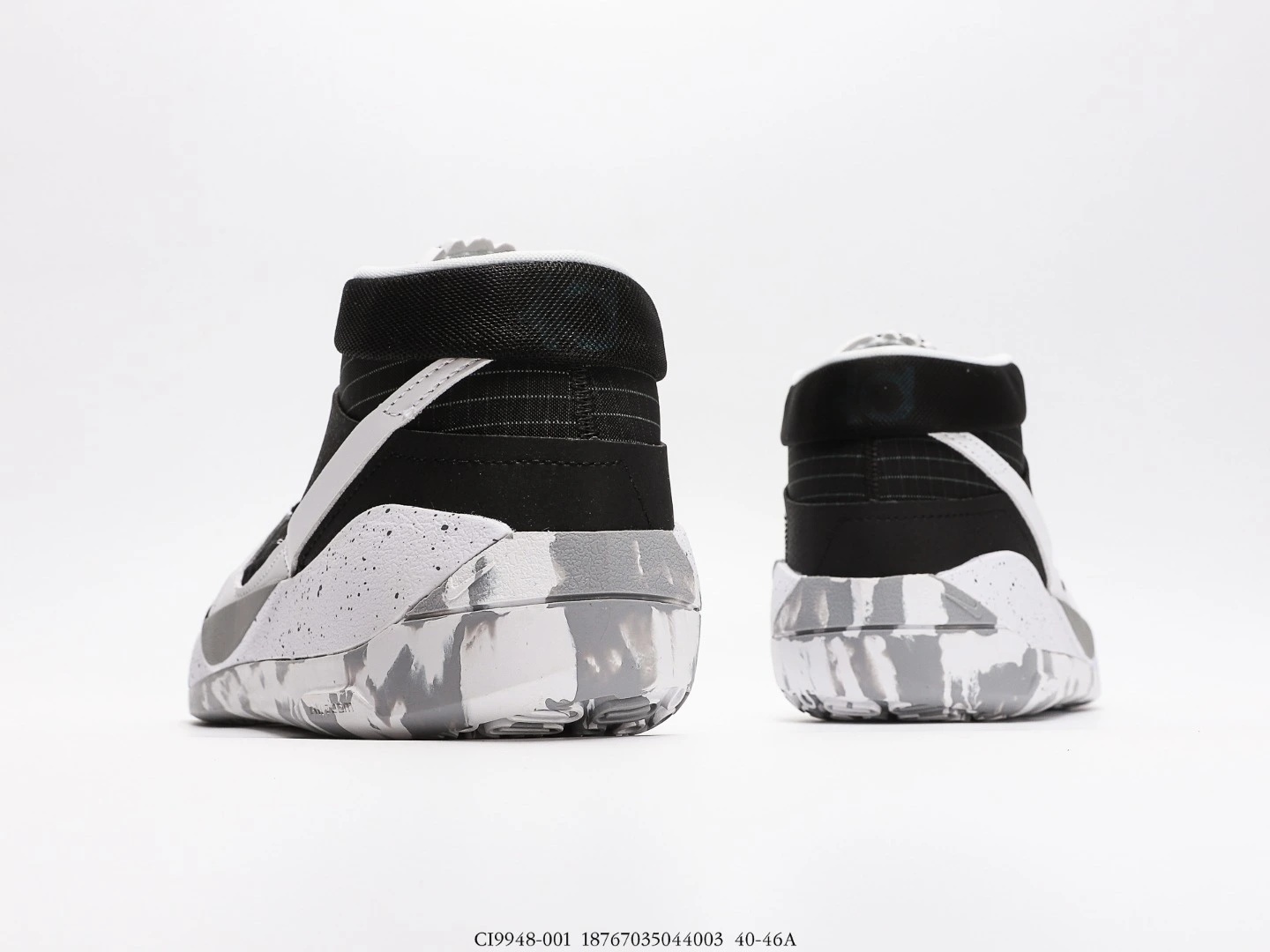 Nike KD Basketball Shoes Black White Grey CI9948-001