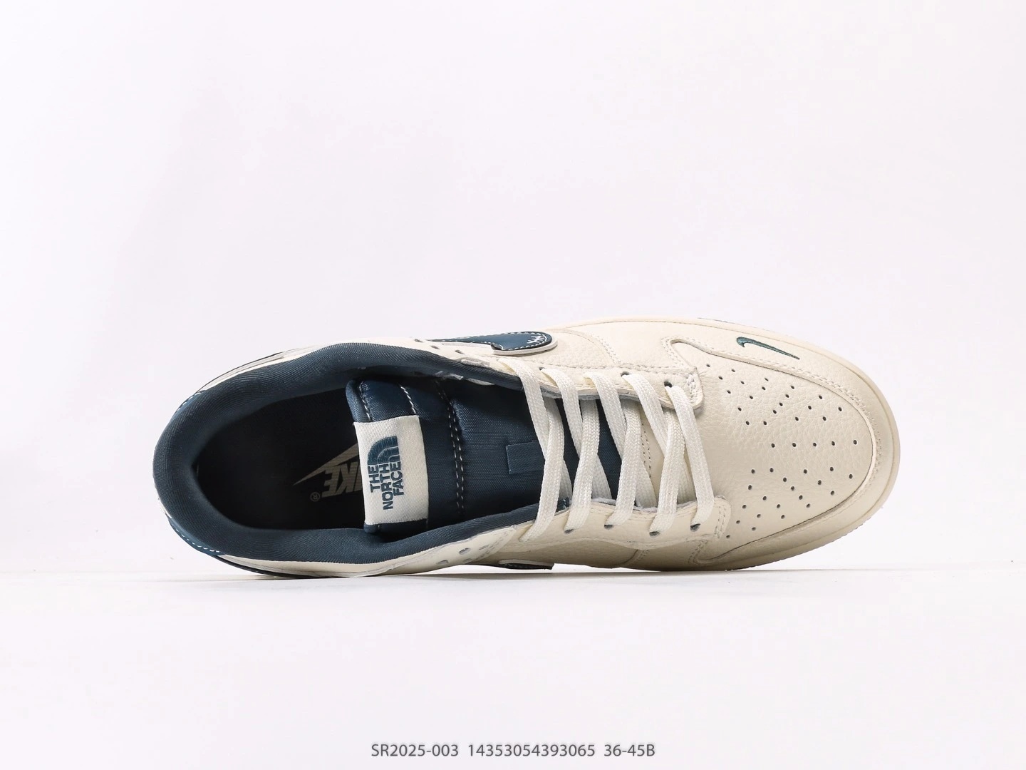 Nike Dunk Low Cream Navy The North Face Collaboration Sneakers