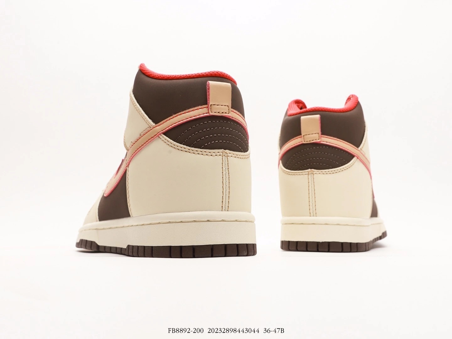 Nike Dunk High Top Cream Brown Sneakers FB8892-200