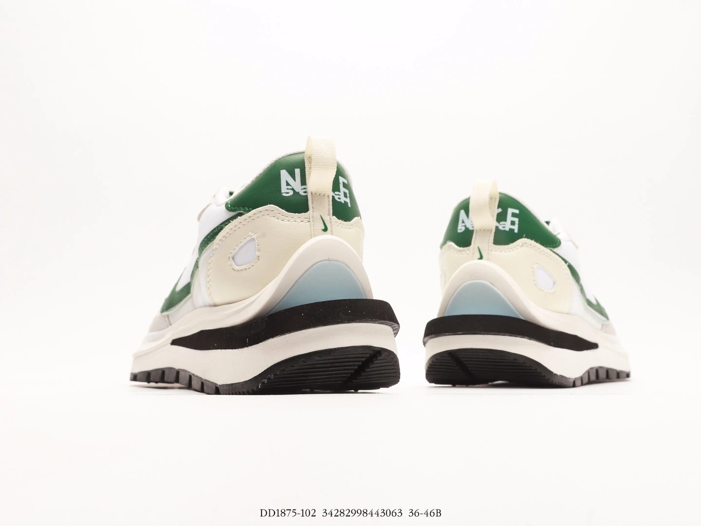 Nike Sneakers White Green Suede Nylon DD1875-102