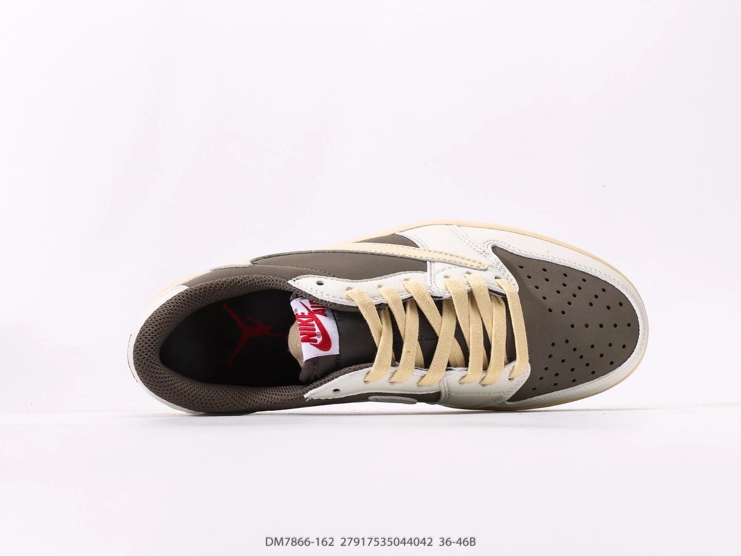 Nike Sneakers Brown Beige Suede Swoosh DM7866-162