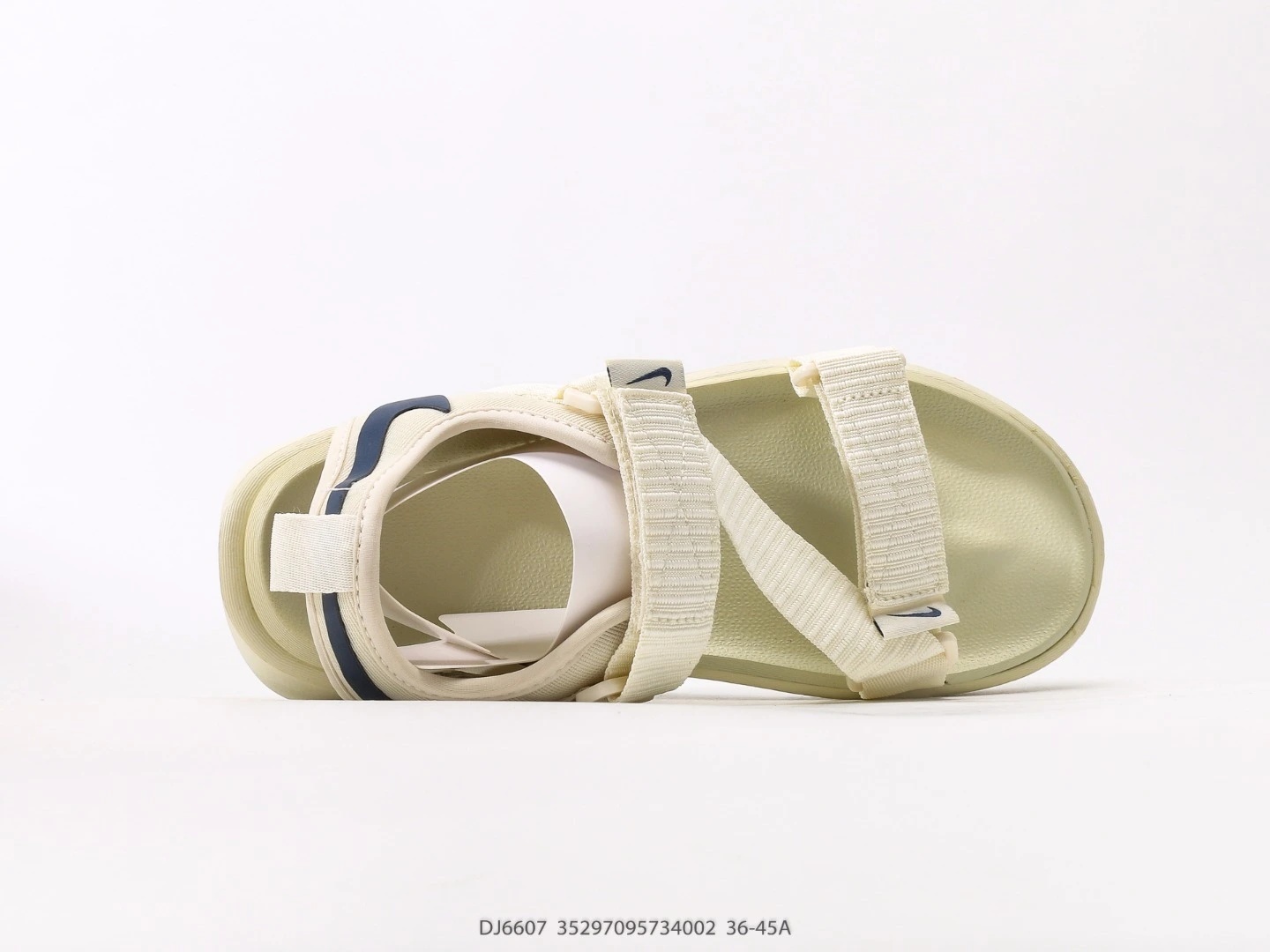 Nike Sport Sandals Cream Textile Adjustable Strap DJ6605