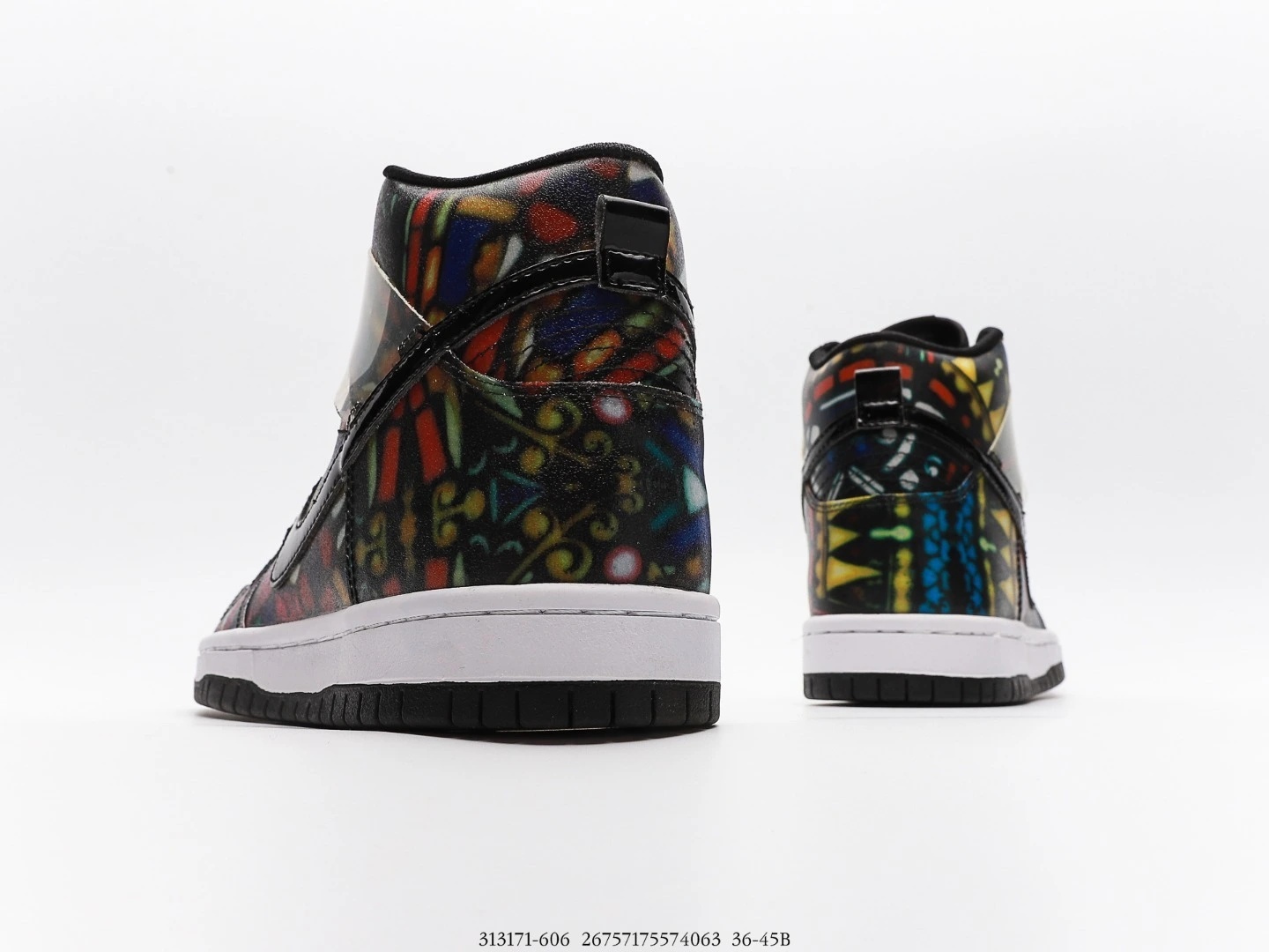Nike SB Dunk High Multi-Colour Graphic Leather High-Top Sneakers