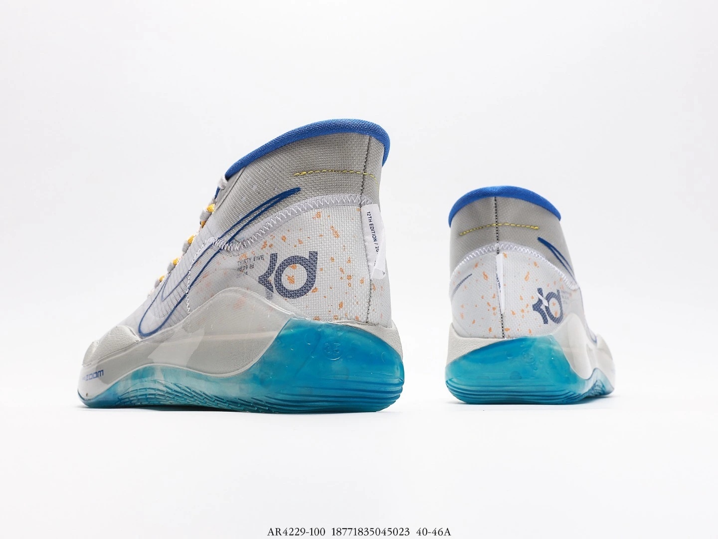 Nike Men’s Basketball Shoes White Blue Mid-Top Sneakers AR4229-100