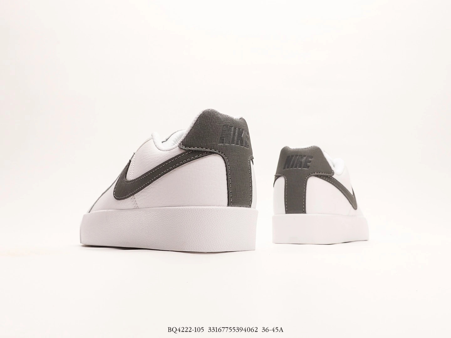 Nike Women’s Court Royale Platform Shoes White Grey BQ4222-105
