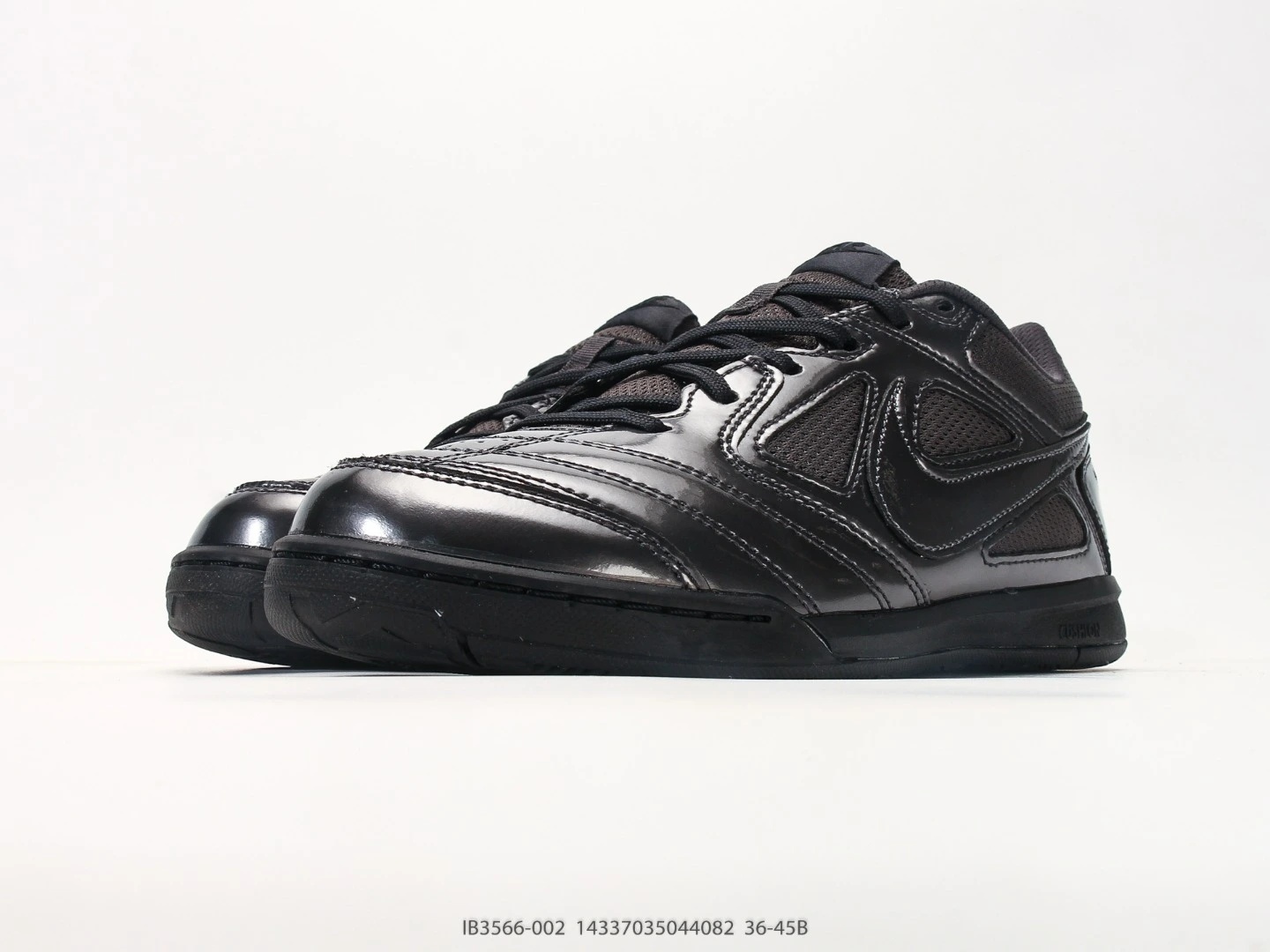 Nike Indoor Soccer Shoes Black Metallic Synthetic Leather IB3566-002