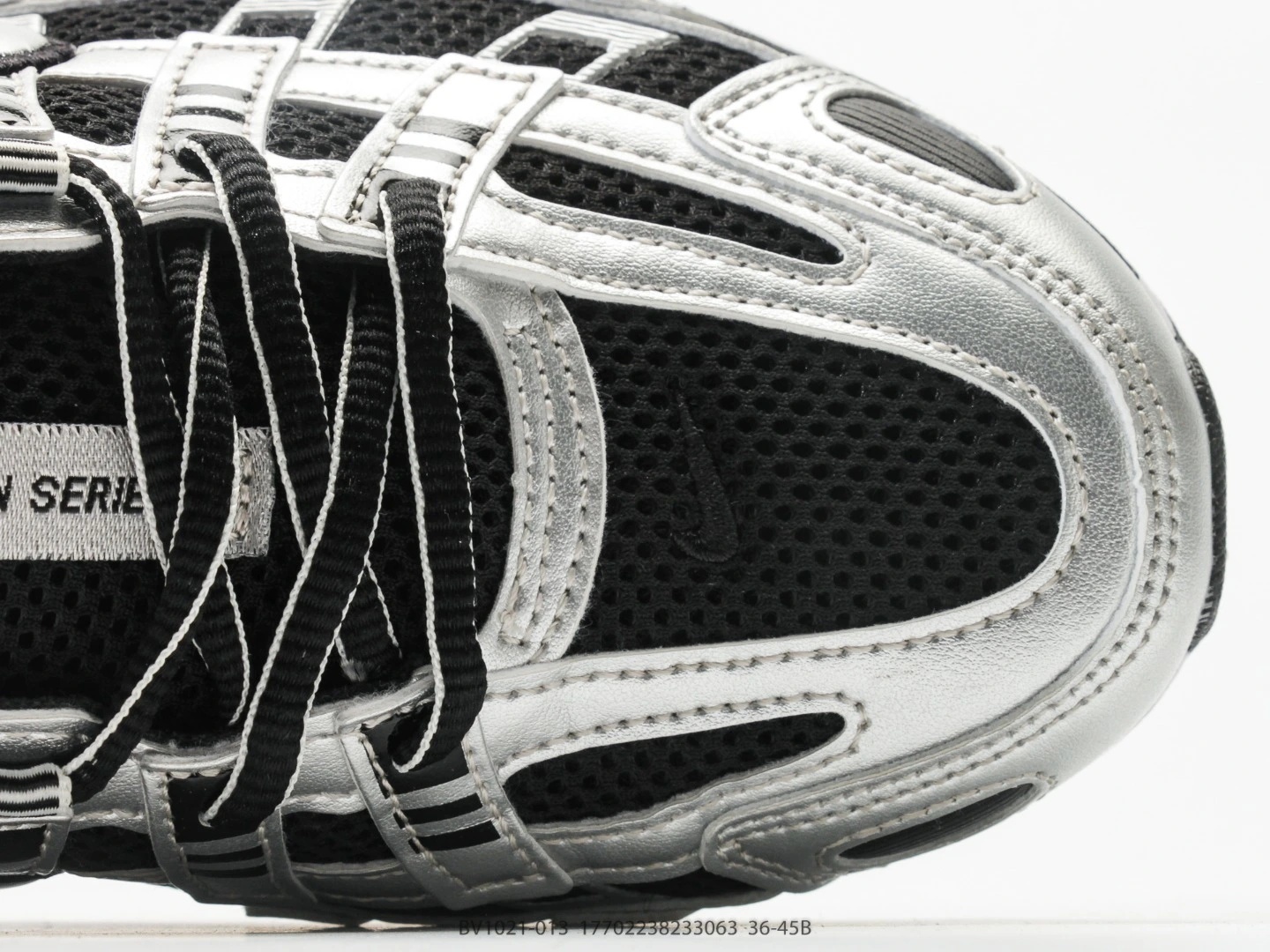 Nike P-6000 Silver Black Mesh Sneakers BV1021-013