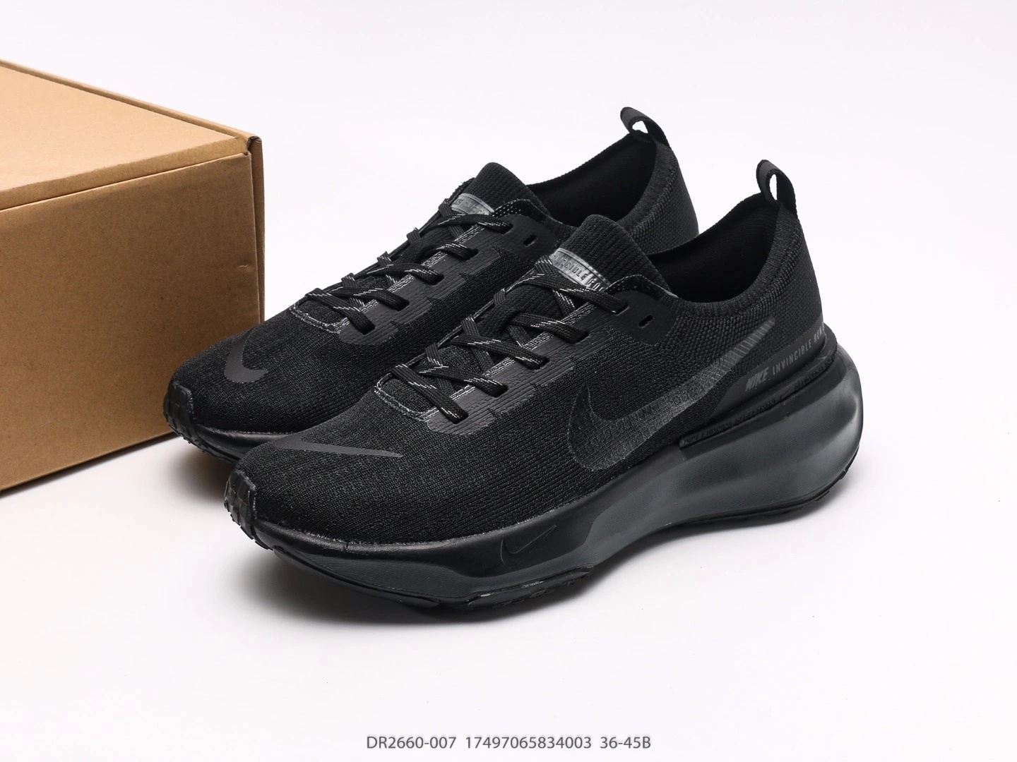 Nike Running Shoes Black Mesh Padded Sole DR2660