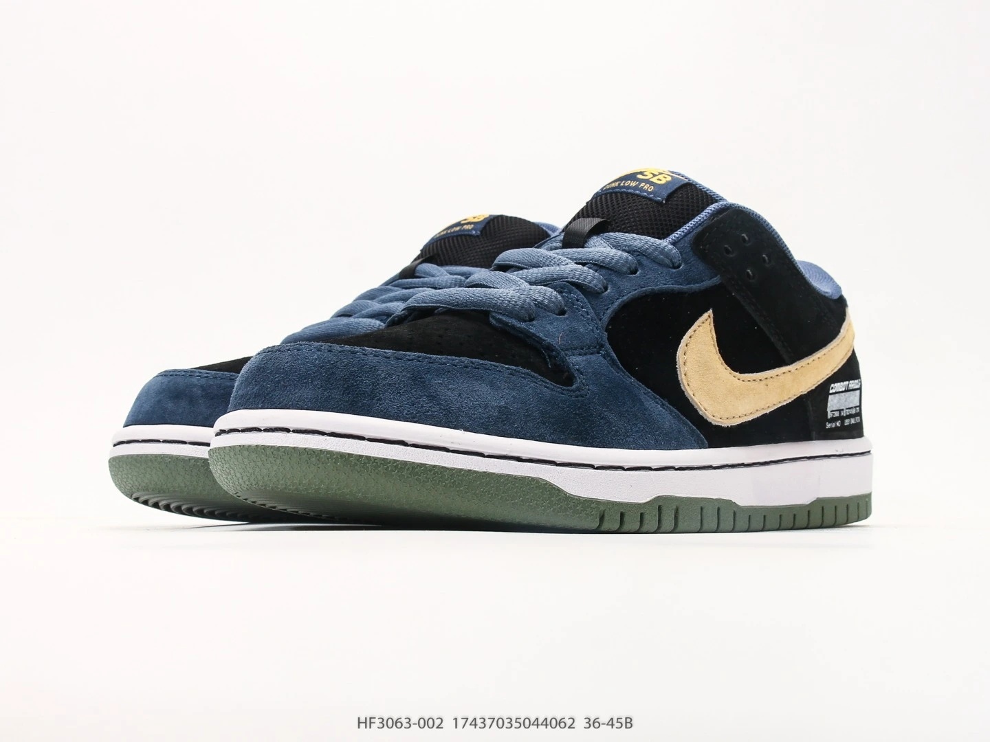 Nike SB Dunk Low Suede Navy Black Tan HF3063-002