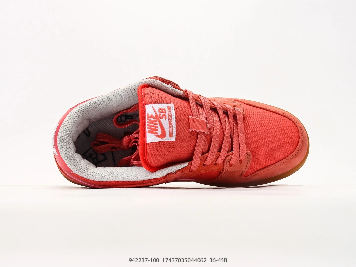 Nike SB Dunk Low Rose Suede Gum Sole Sneakers