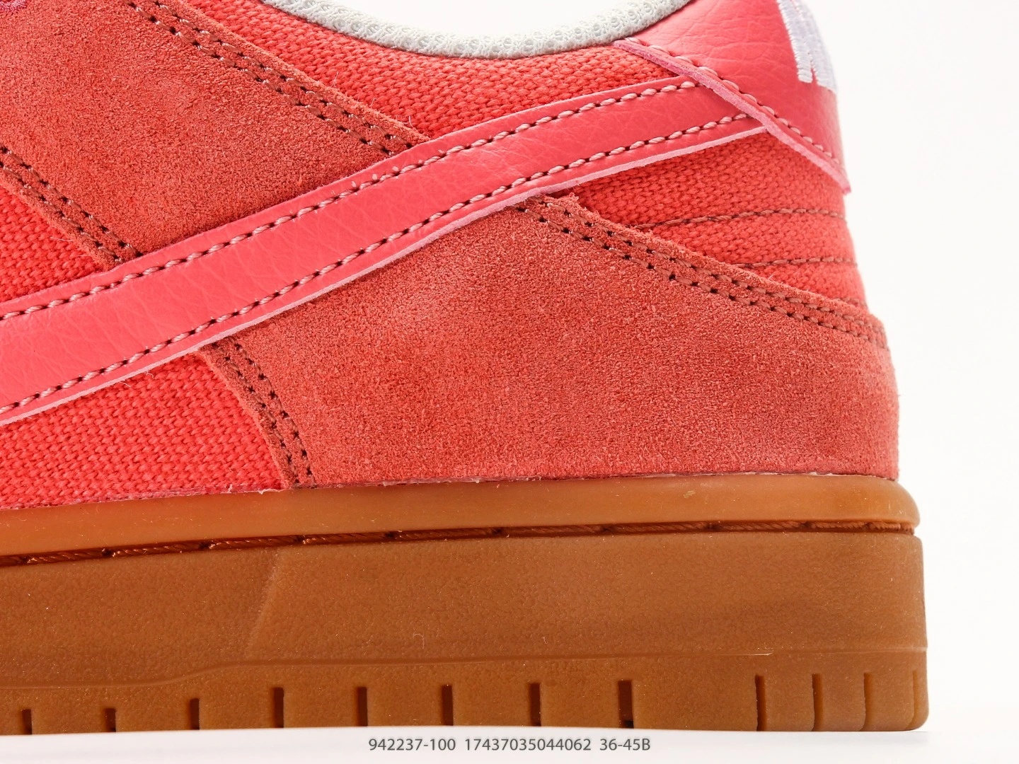 Nike SB Dunk Low Rose Suede Gum Sole Sneakers