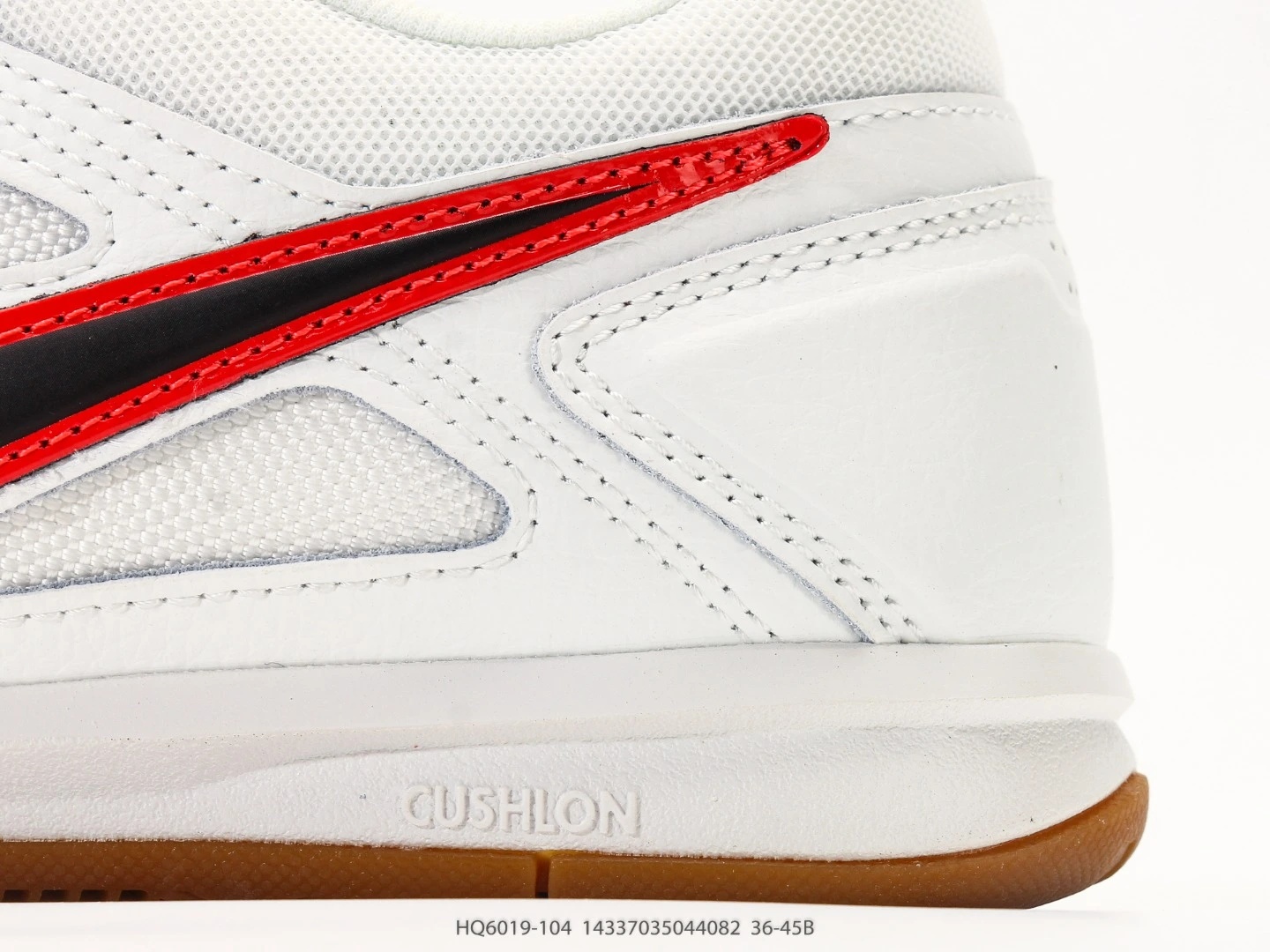 Nike Indoor Soccer Shoes White Suede Gum Sole HQ6019-104