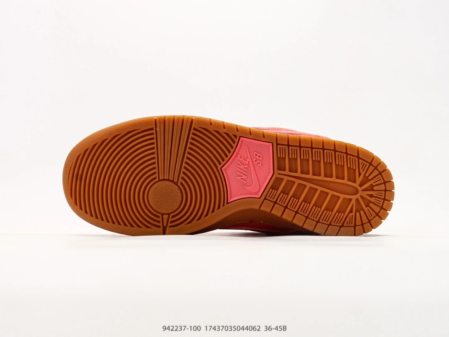 Nike SB Dunk Low Rose Suede Gum Sole Sneakers