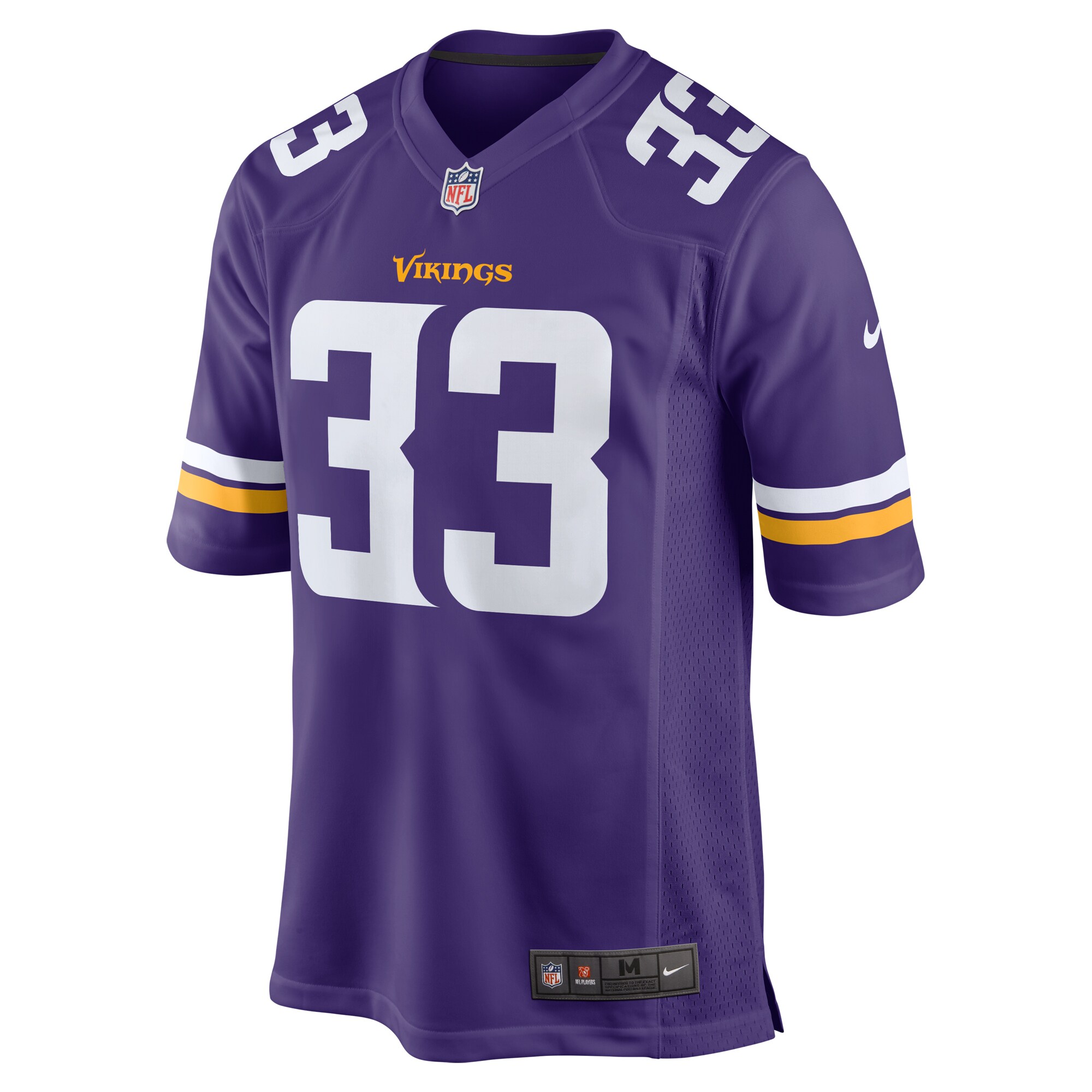 Hunk Wear - Aaron Jones Minnesota Vikings Nike Game Player Jersey – Purple