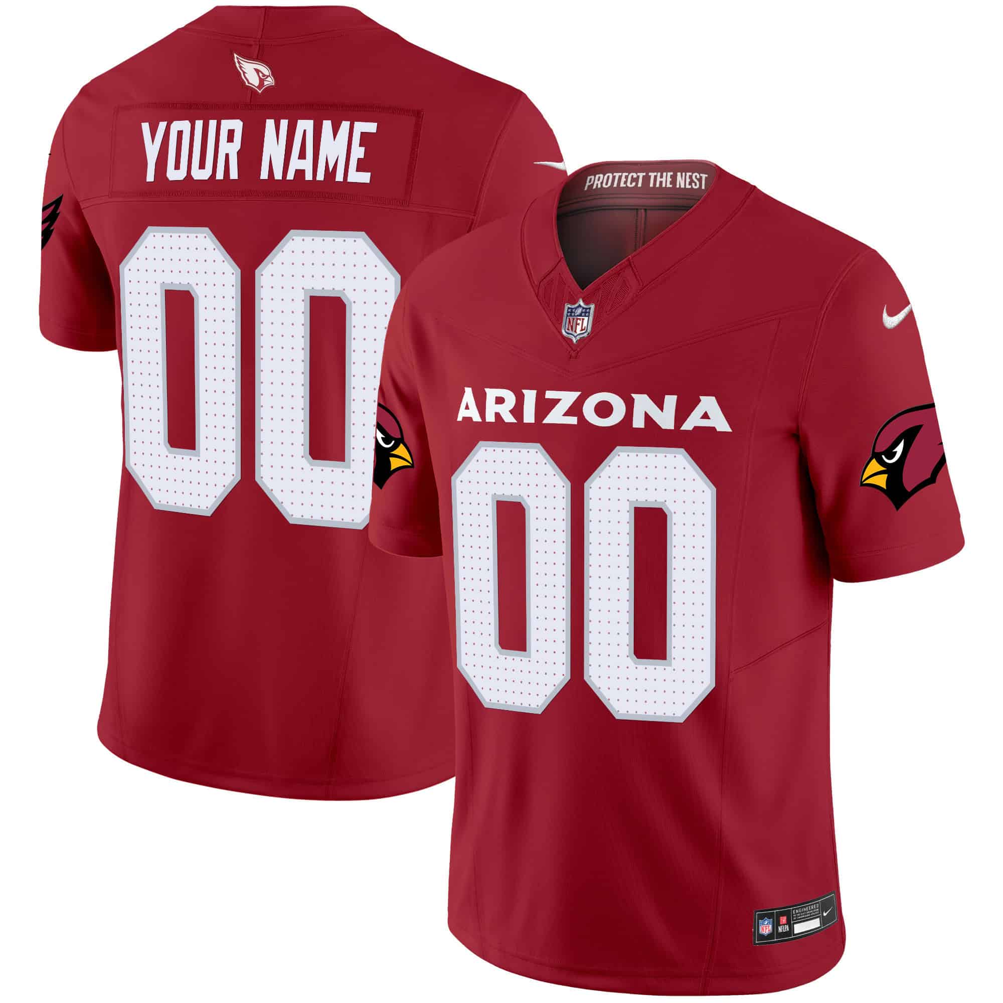 Hunk Wear - Arizona Cardinals 2024 Vapor Limited Custom Jersey ' All Stitched ' Men ' Red