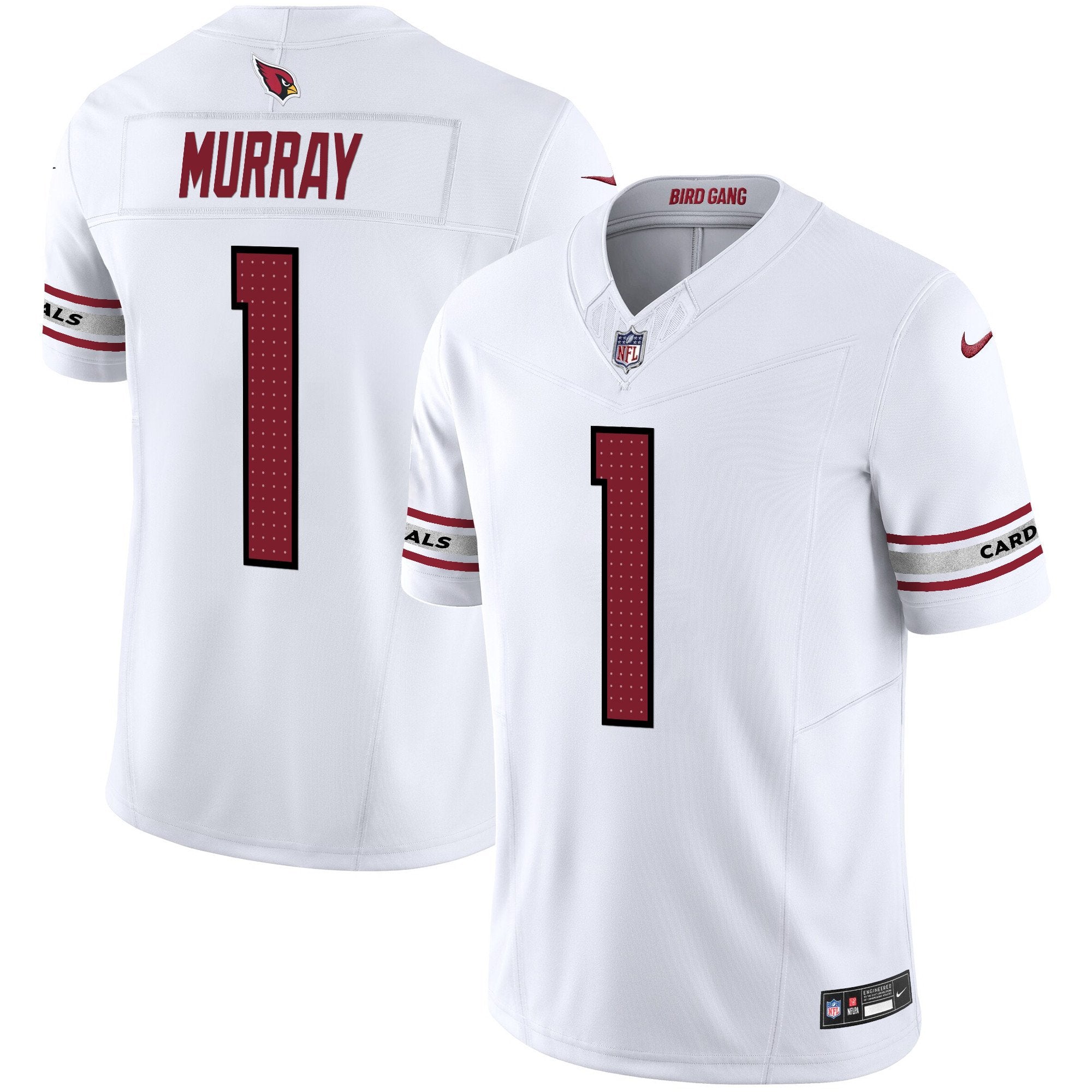 Hunk Wear - Arizona Cardinals 2024 Vapor Limited Jersey ' All Stitched ' White ' Kyler Murray Jersey