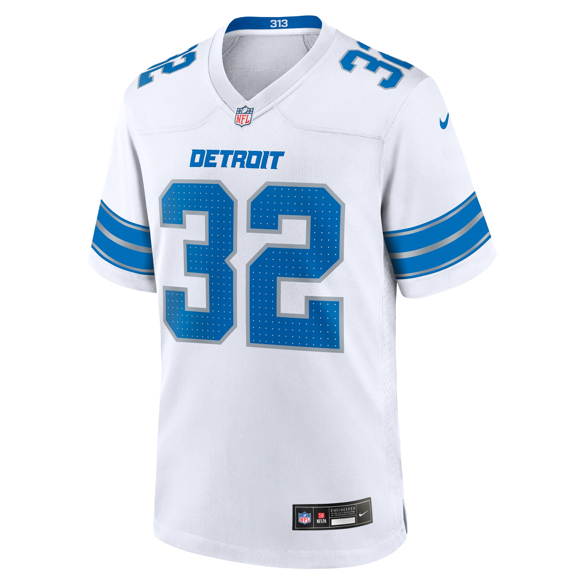 Hunk Wear - Brian Branch Detroit Lions Nike White Game Jersey – White