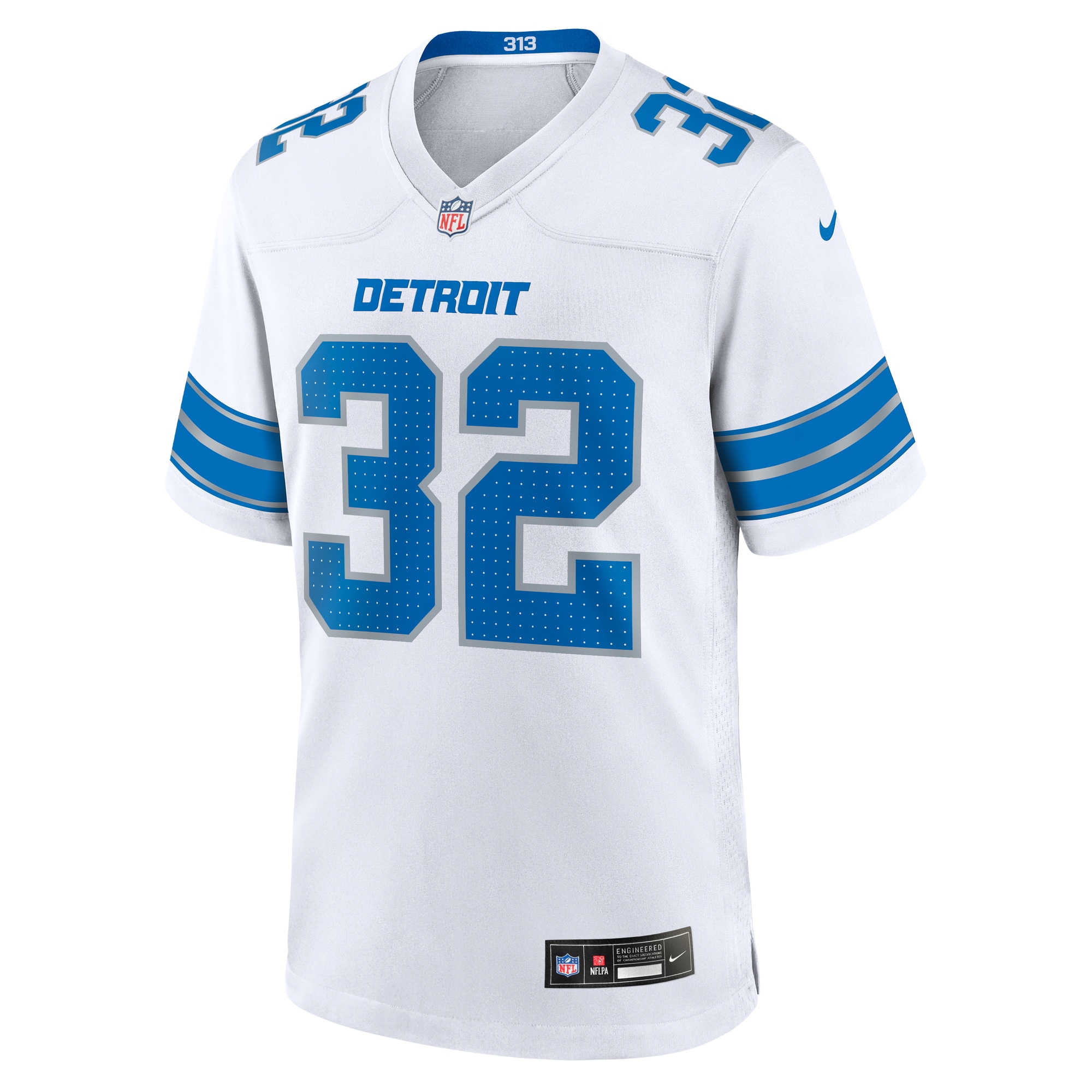 Hunk Wear - Brian Branch Detroit Lions Nike White Game Jersey White