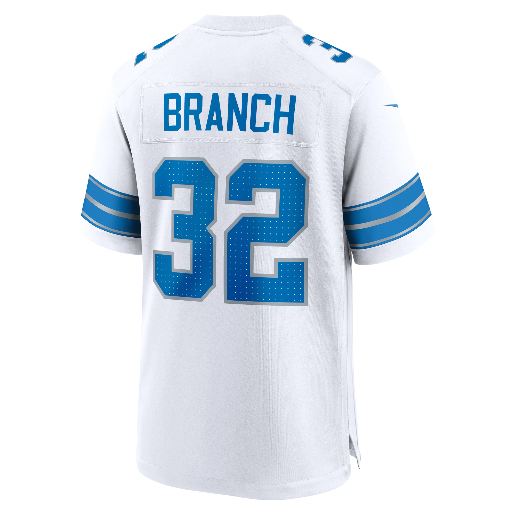 Hunk Wear - Brian Branch Detroit Lions Nike White Game Jersey White