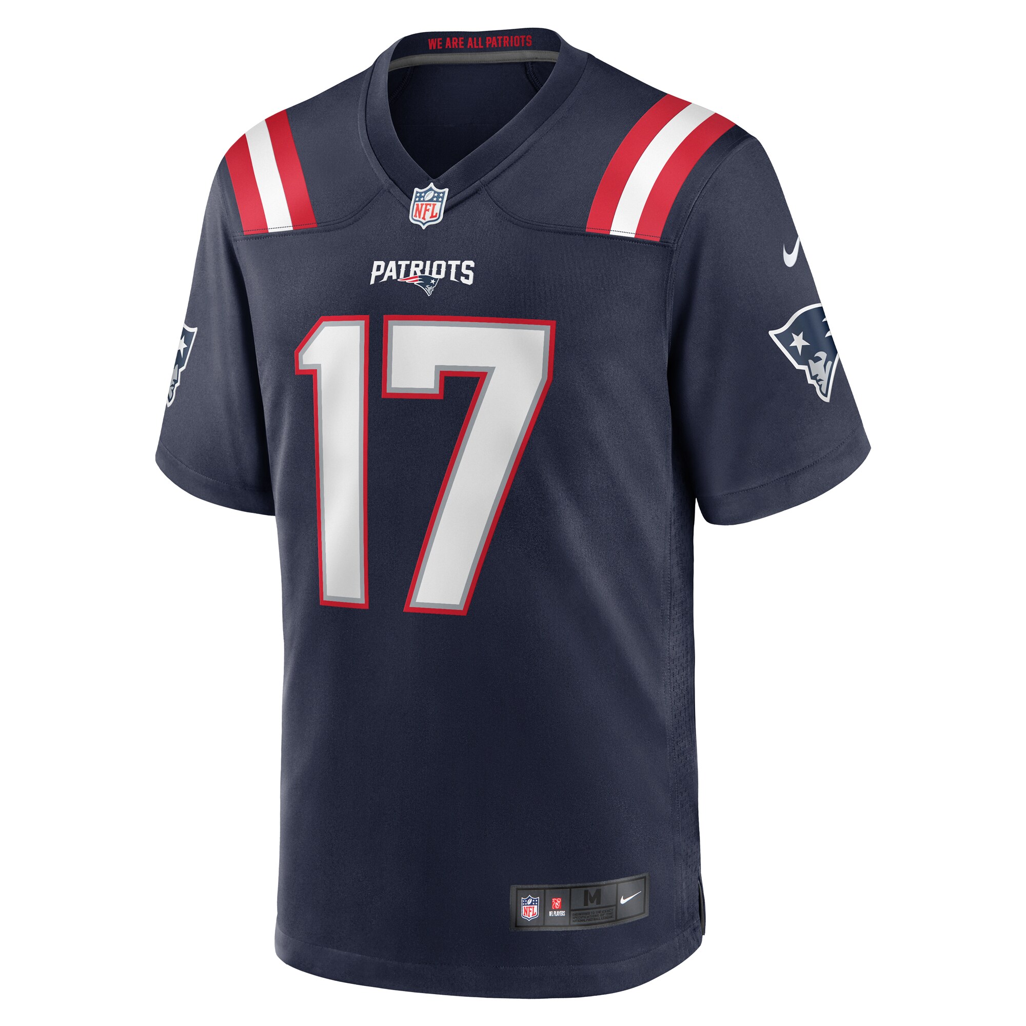 Hunk Wear - Bryce Baringer New England Patriots Nike Team Game Jersey – Navy