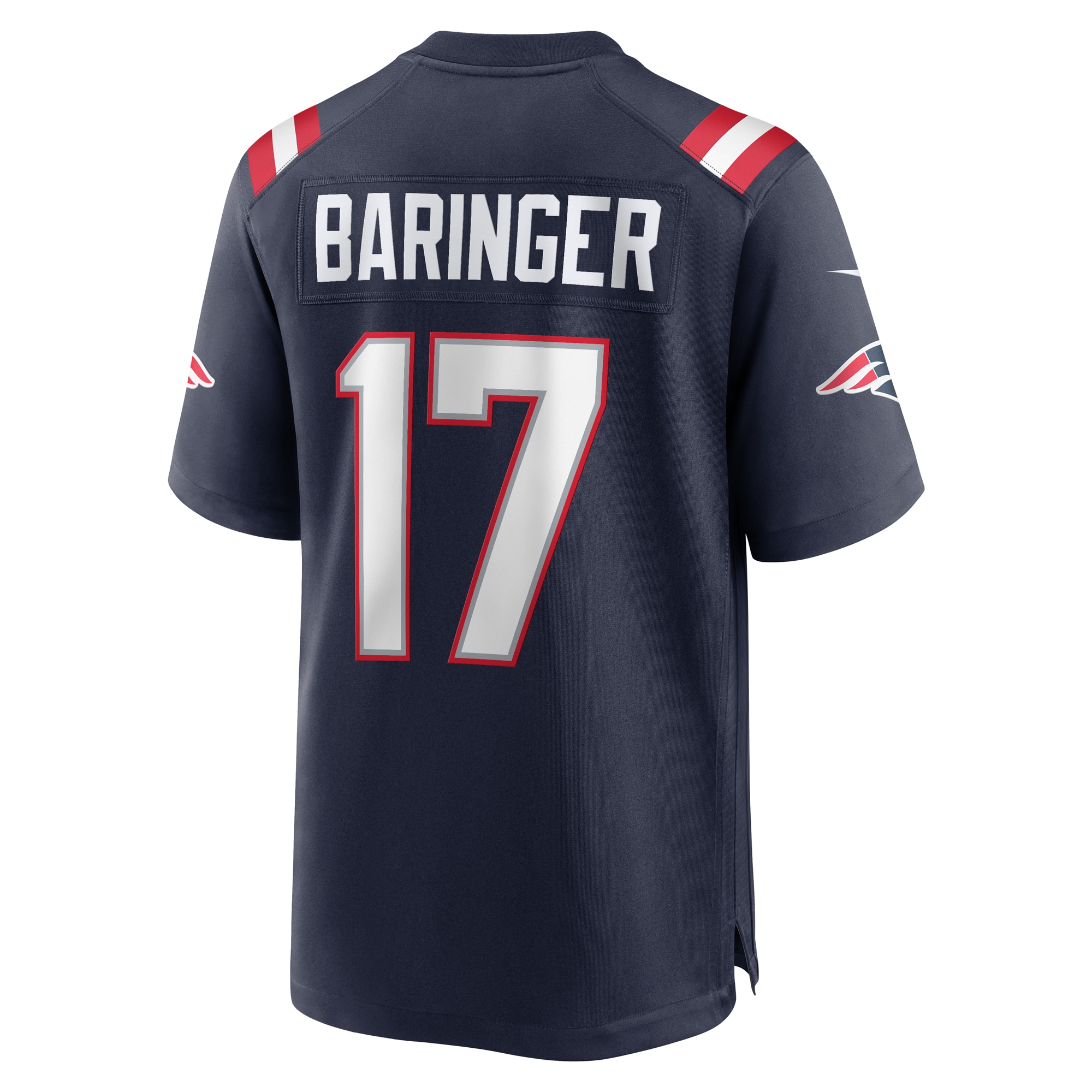 Hunk Wear - Bryce Baringer New England Patriots Nike Team Game Jersey Navy