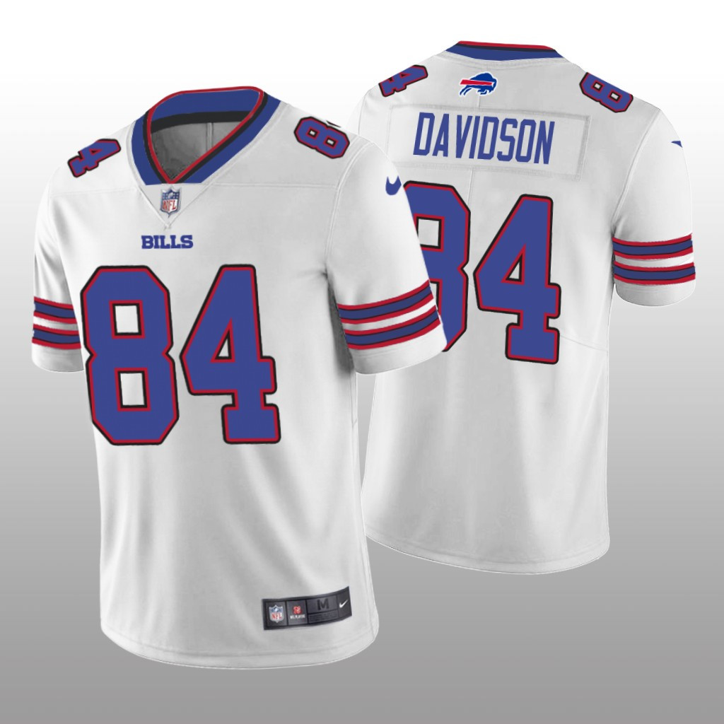 Hunk Wear - Buffalo Bills Zach Davidson White Jersey Vapor Limited - Men's