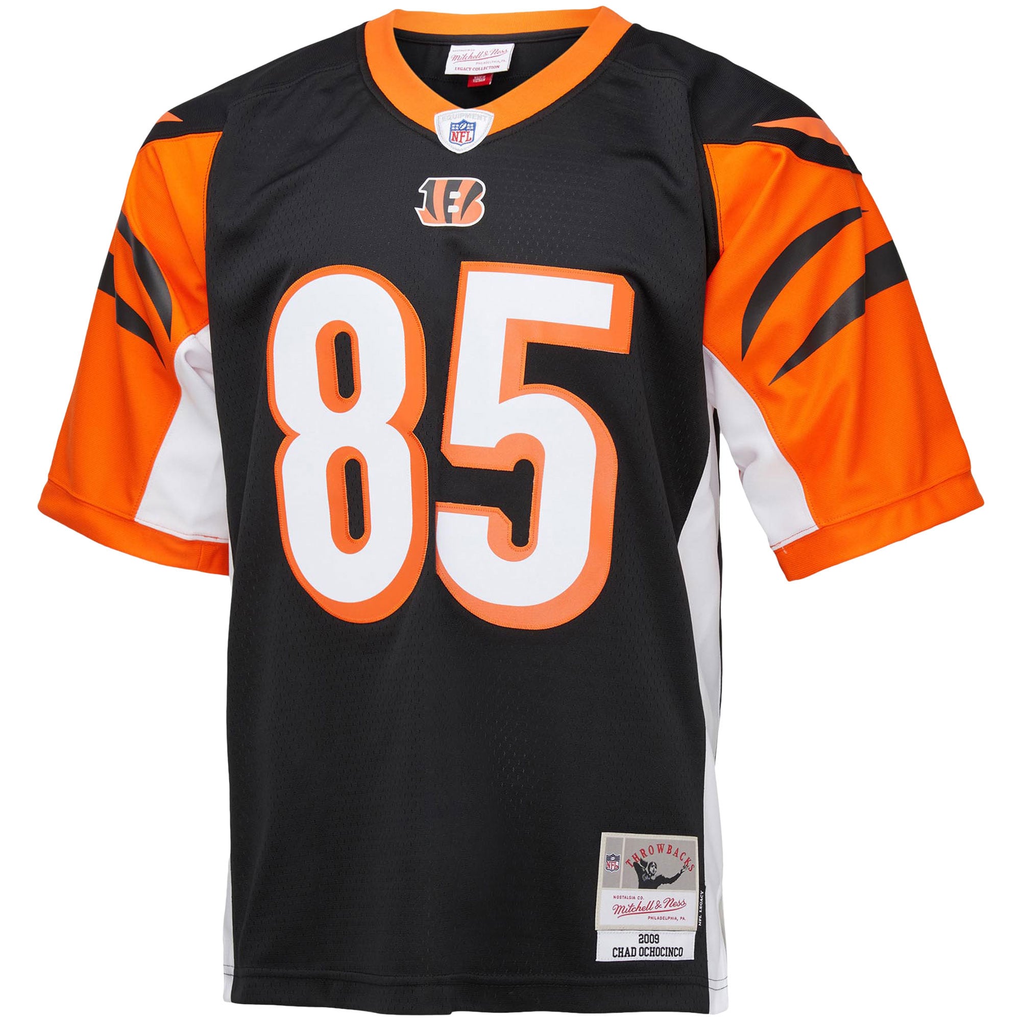 Hunk Wear - Chad Ochocinco Cincinnati Bengals Mitchell & Ness Big & Tall 2009 Retired Player Replica Jersey – Black
