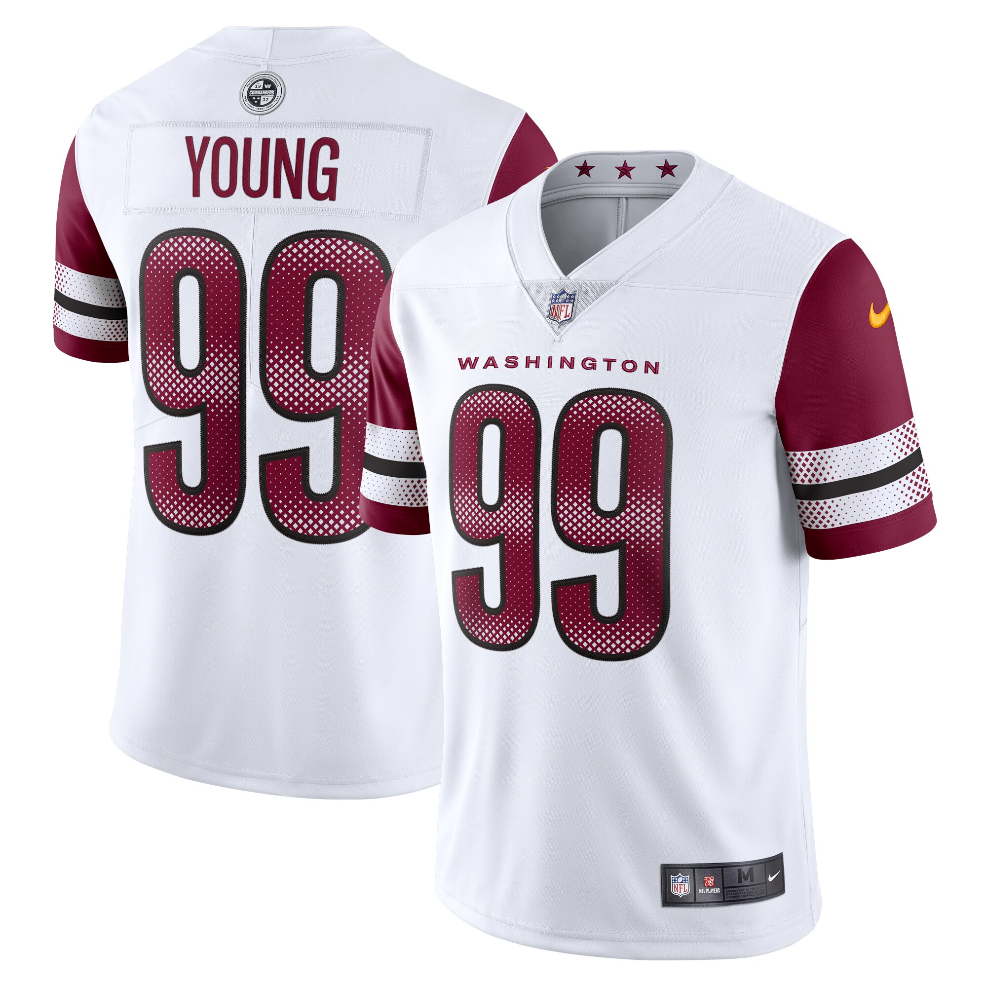 Hunk Wear - Chase Young Washington Commanders Nike Vapor Limited Jersey – White