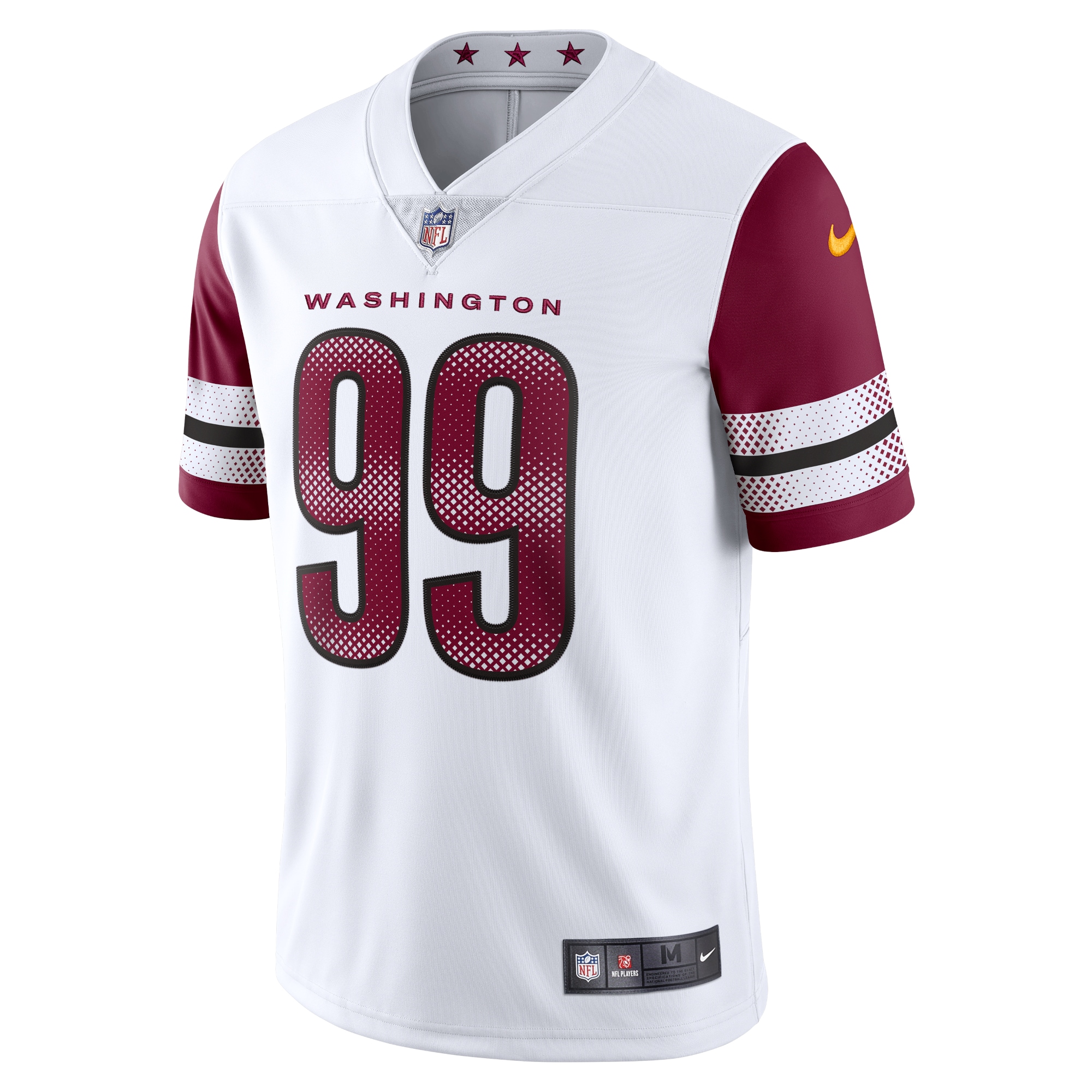 Hunk Wear - Chase Young Washington Commanders Nike Vapor Limited Jersey White