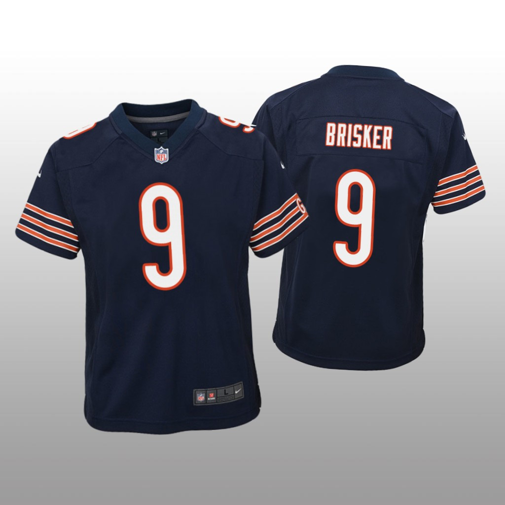 Hunk Wear - Chicago Bears Jaquan Brisker Navy Jersey Game - Youth