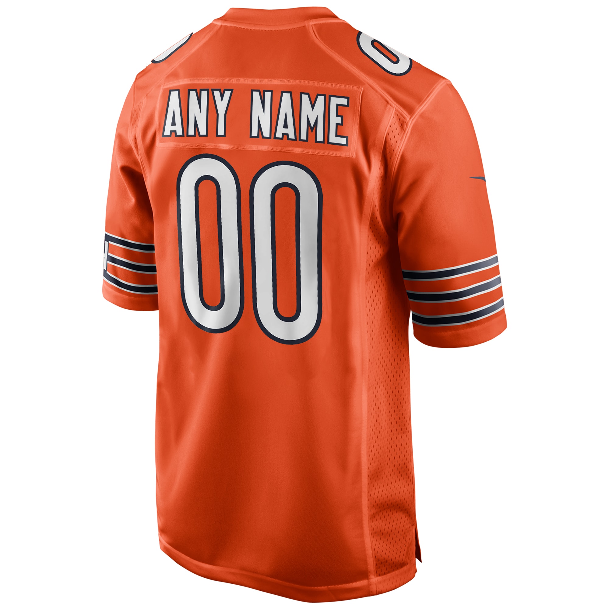 Hunk Wear - Chicago Bears Nike Alternate Custom Game Jersey – Orange