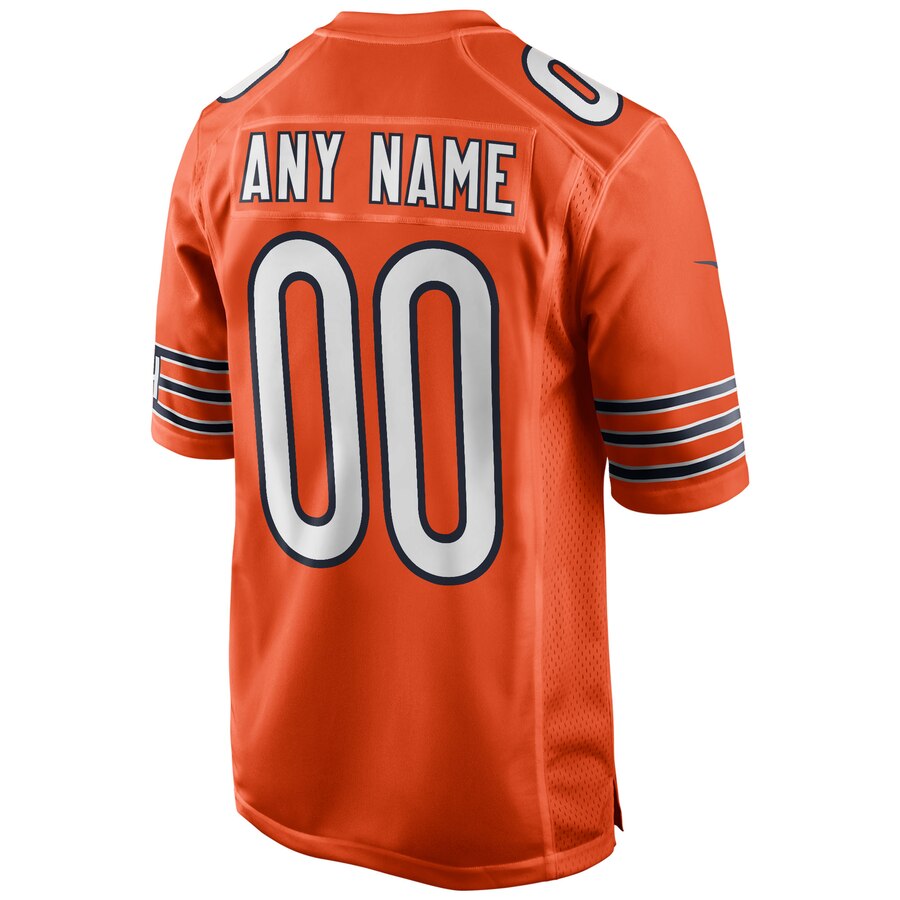 Hunk Wear - Chicago Bears Nike Alternate Custom Game Jersey – Orange