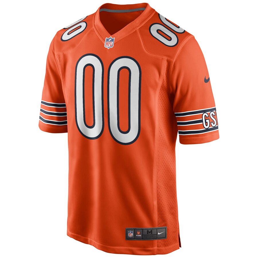 Hunk Wear - Chicago Bears Nike Alternate Custom Game Jersey – Orange