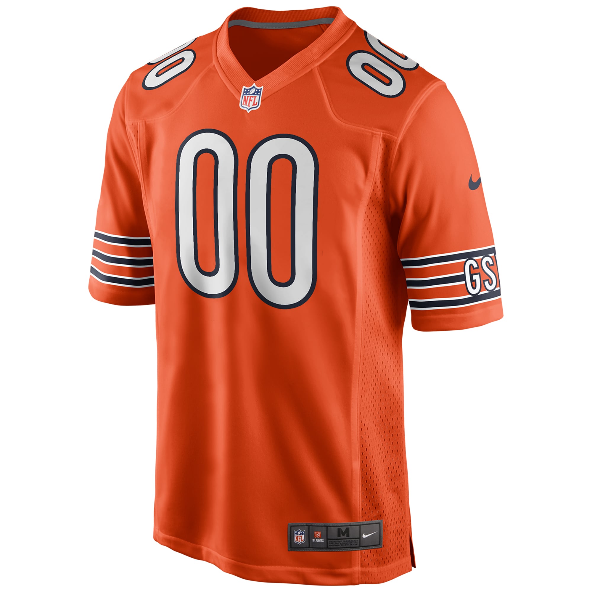 Hunk Wear - Chicago Bears Nike Alternate Custom Game Jersey – Orange